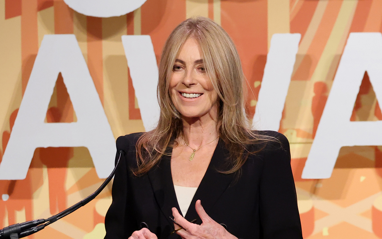NEW YORK, NEW YORK - NOVEMBER 28: Kathryn Bigelow speaks onstage during the 2022 Gotham Awards at Cipriani Wall Street on November 28, 2022 in New York City. (Photo by Mike Coppola/Getty Images for The Gotham Film & Media Institute)
