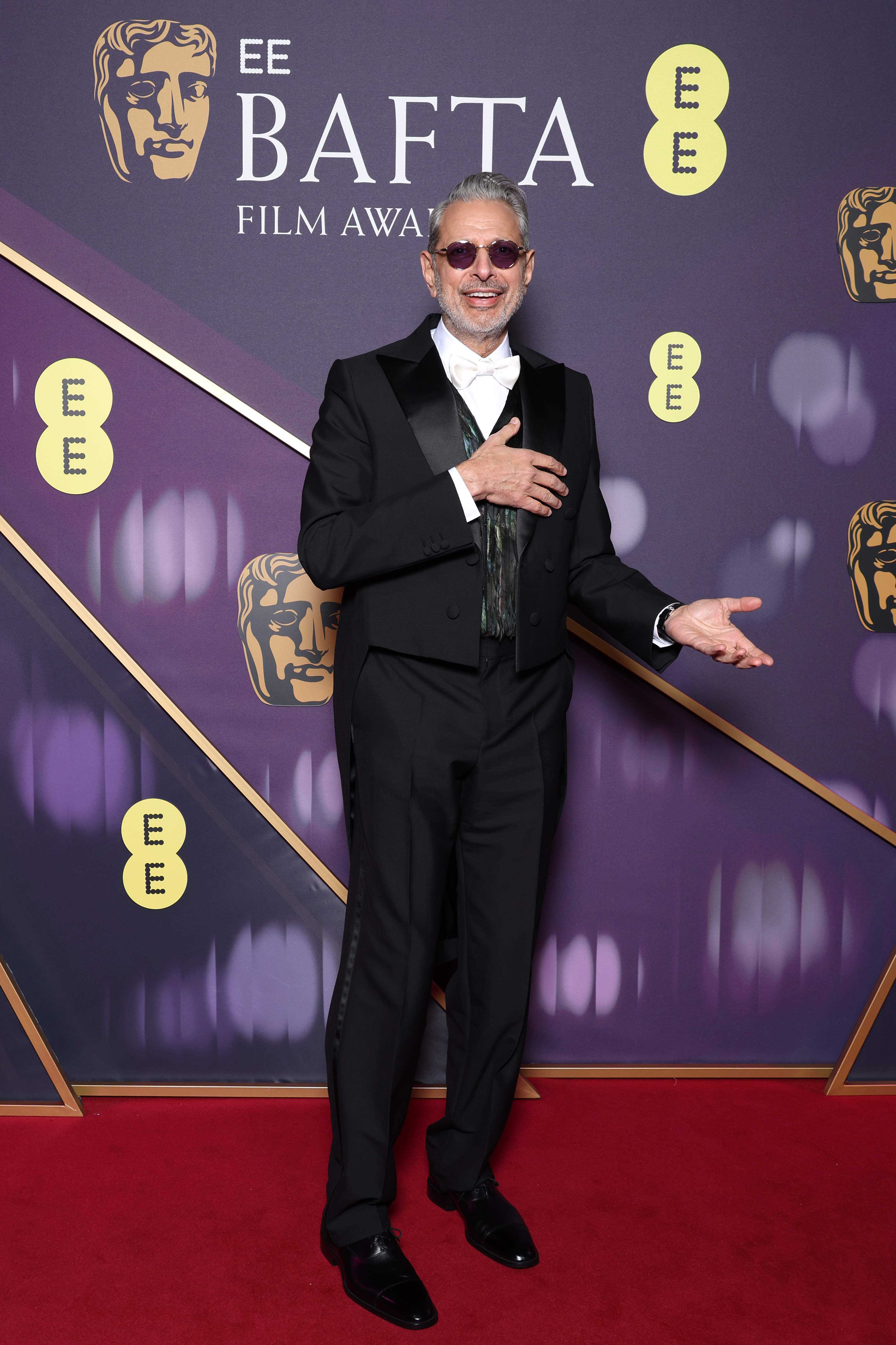 LONDON, ENGLAND - FEBRUARY 16: Jeff Goldblum attends the EE BAFTA Film Awards 2025 at The Royal Festival Hall on February 16, 2025 in London, England. (Photo by Pascal Le Segretain/Getty Images)