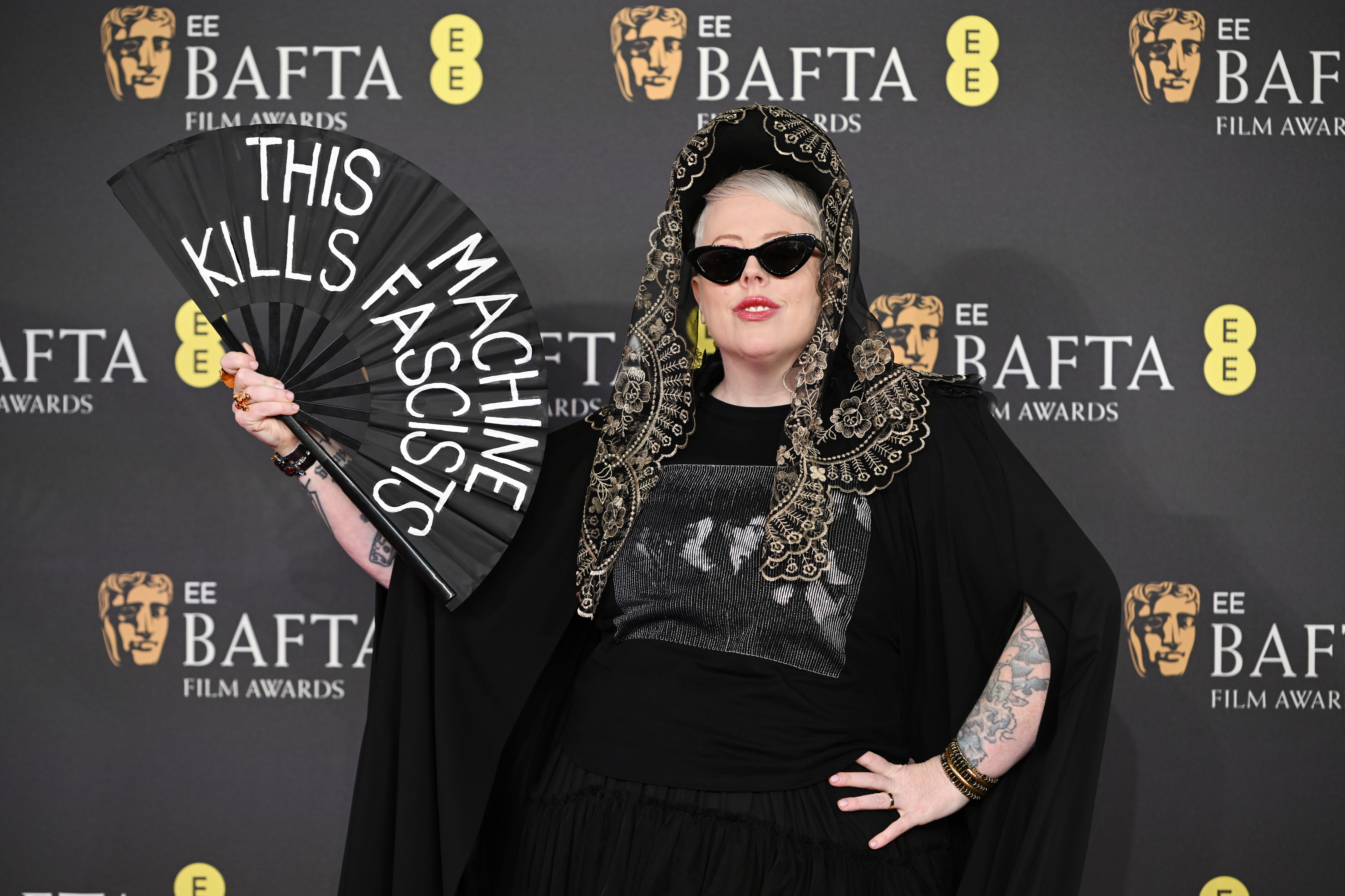 LONDON, ENGLAND - FEBRUARY 16: The Blessed Madonna attends the 2025 EE BAFTA Film Awards at The Royal Festival Hall on February 16, 2025 in London, England. (Photo by Kate Green/Getty Images)