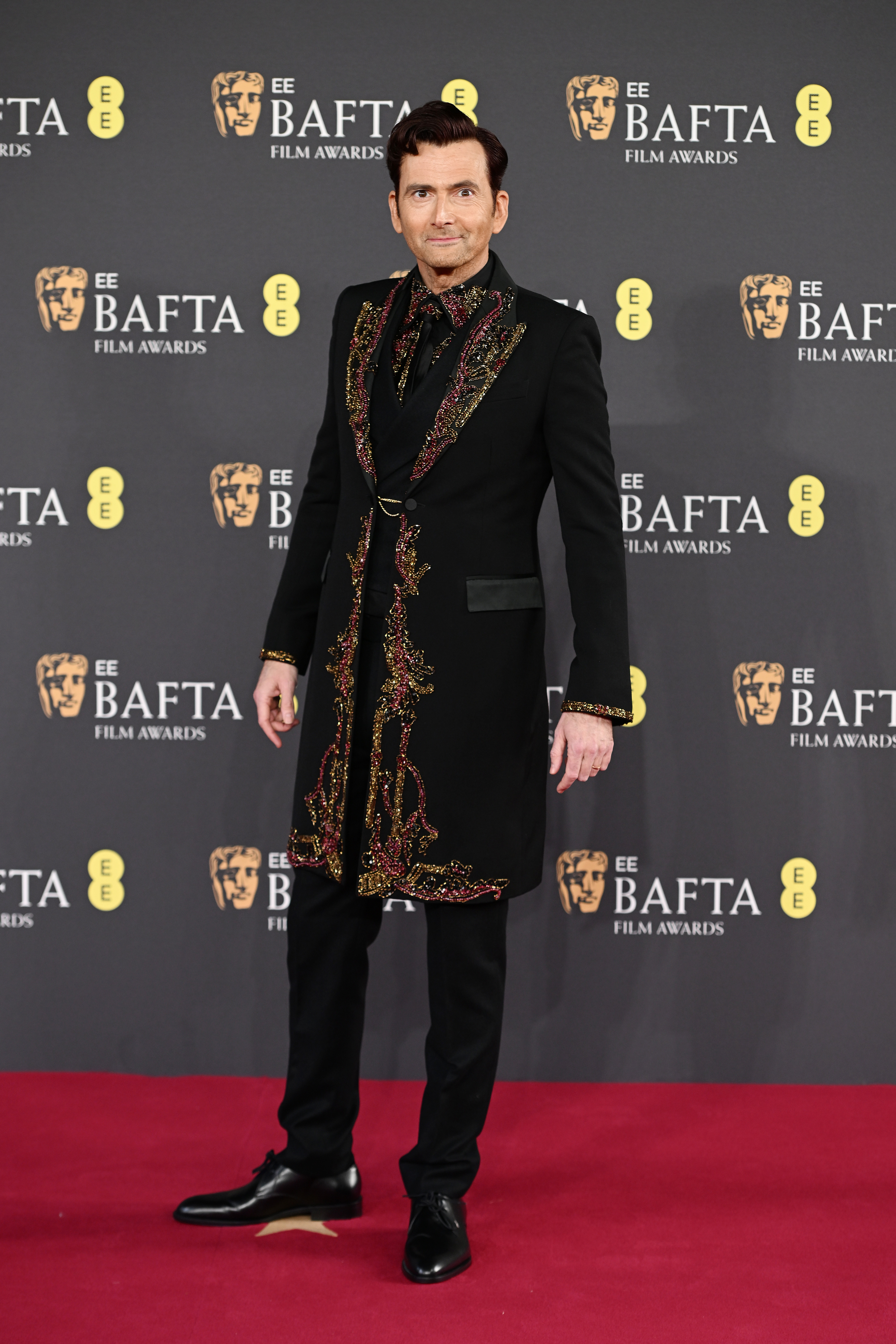 LONDON, ENGLAND - FEBRUARY 16: Host David Tennant attends the EE BAFTA Film Awards 2025 at The Royal Festival Hall on February 16, 2025 in London, England. (Photo by Kate Green/Getty Images)