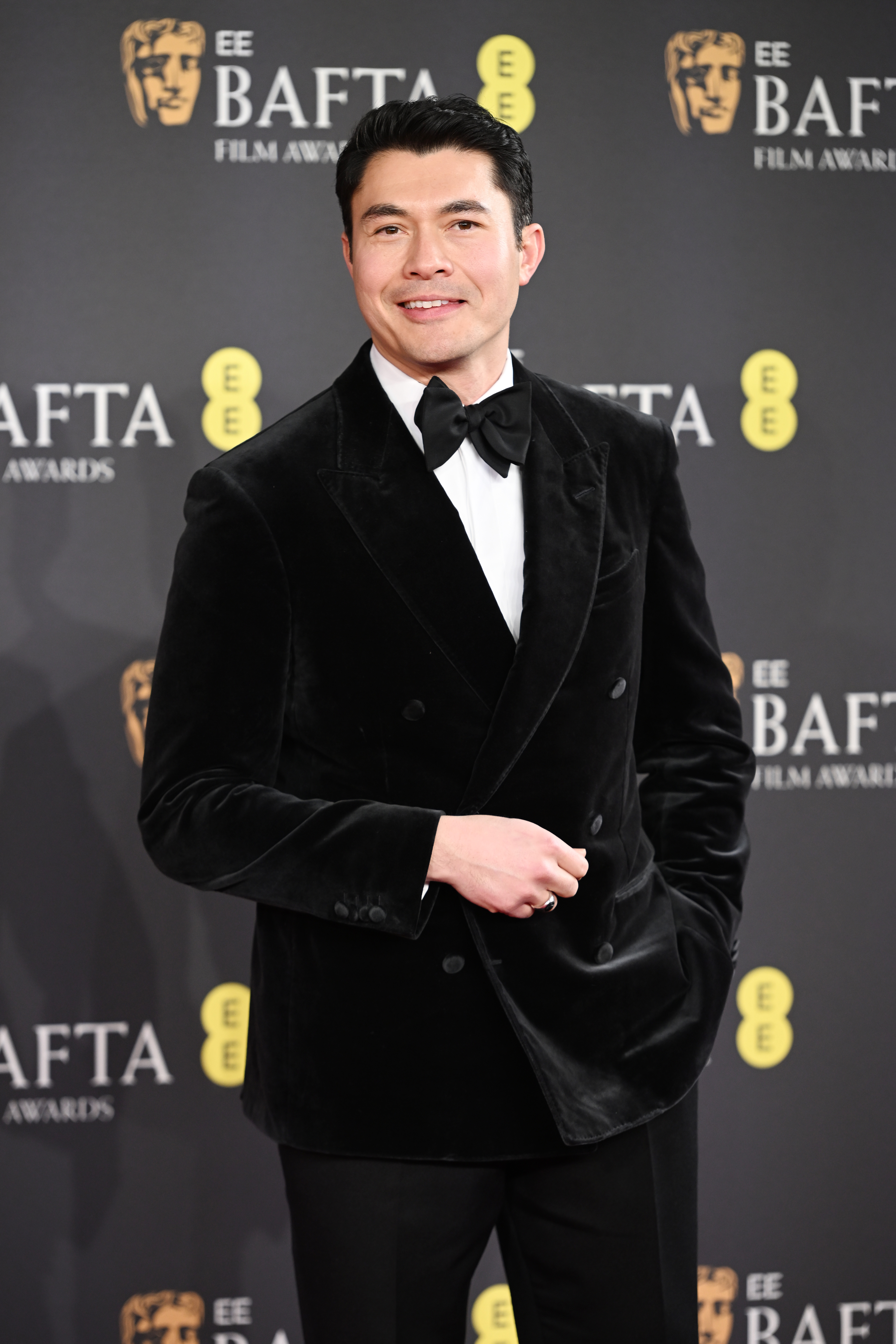 LONDON, ENGLAND - FEBRUARY 16: Henry Golding attends the EE BAFTA Film Awards 2025 at The Royal Festival Hall on February 16, 2025 in London, England. (Photo by Kate Green/Getty Images)