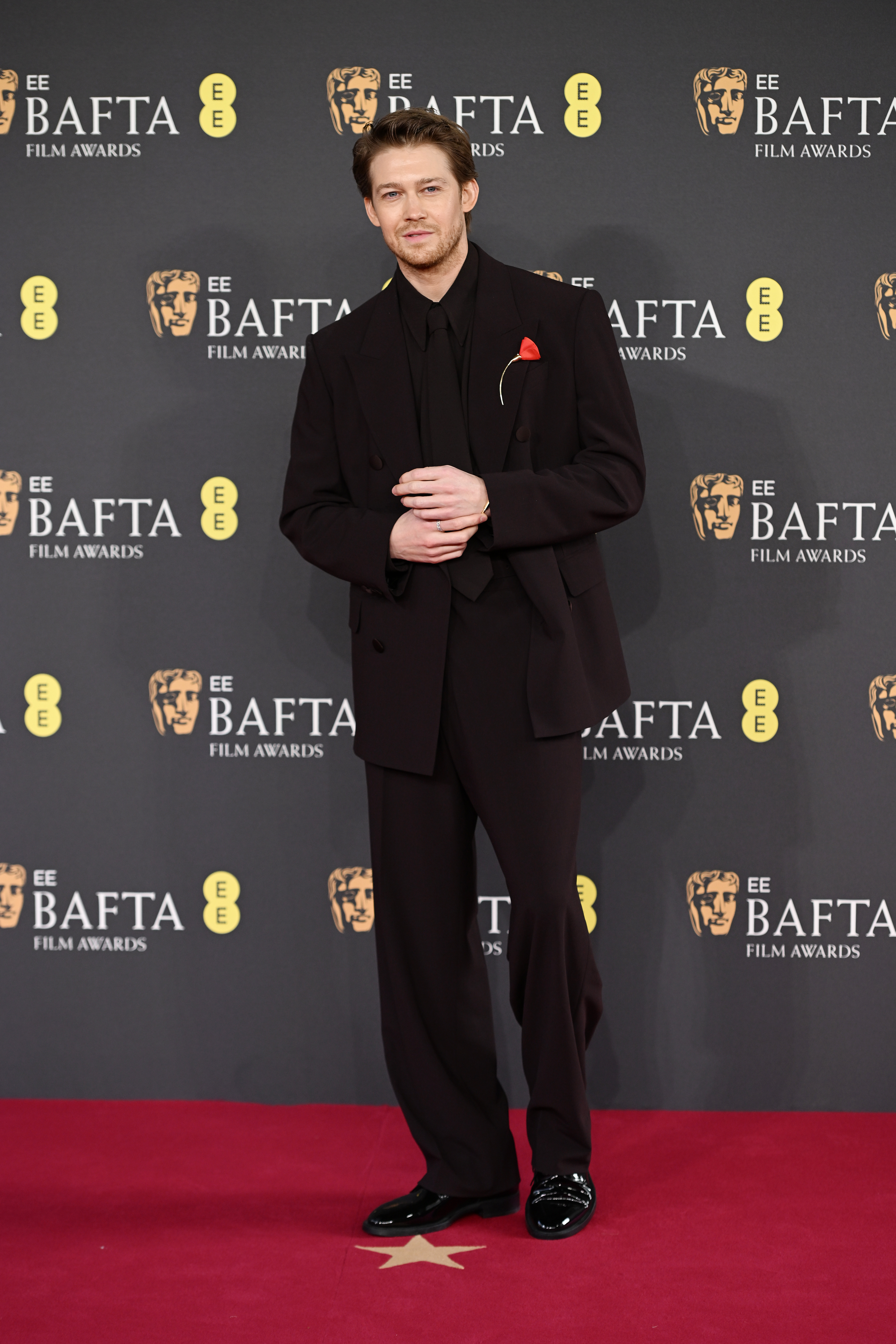LONDON, ENGLAND - FEBRUARY 16: Joe Alwyn attends the 2025 EE BAFTA Film Awards at The Royal Festival Hall on February 16, 2025 in London, England. (Photo by Kate Green/Getty Images)
