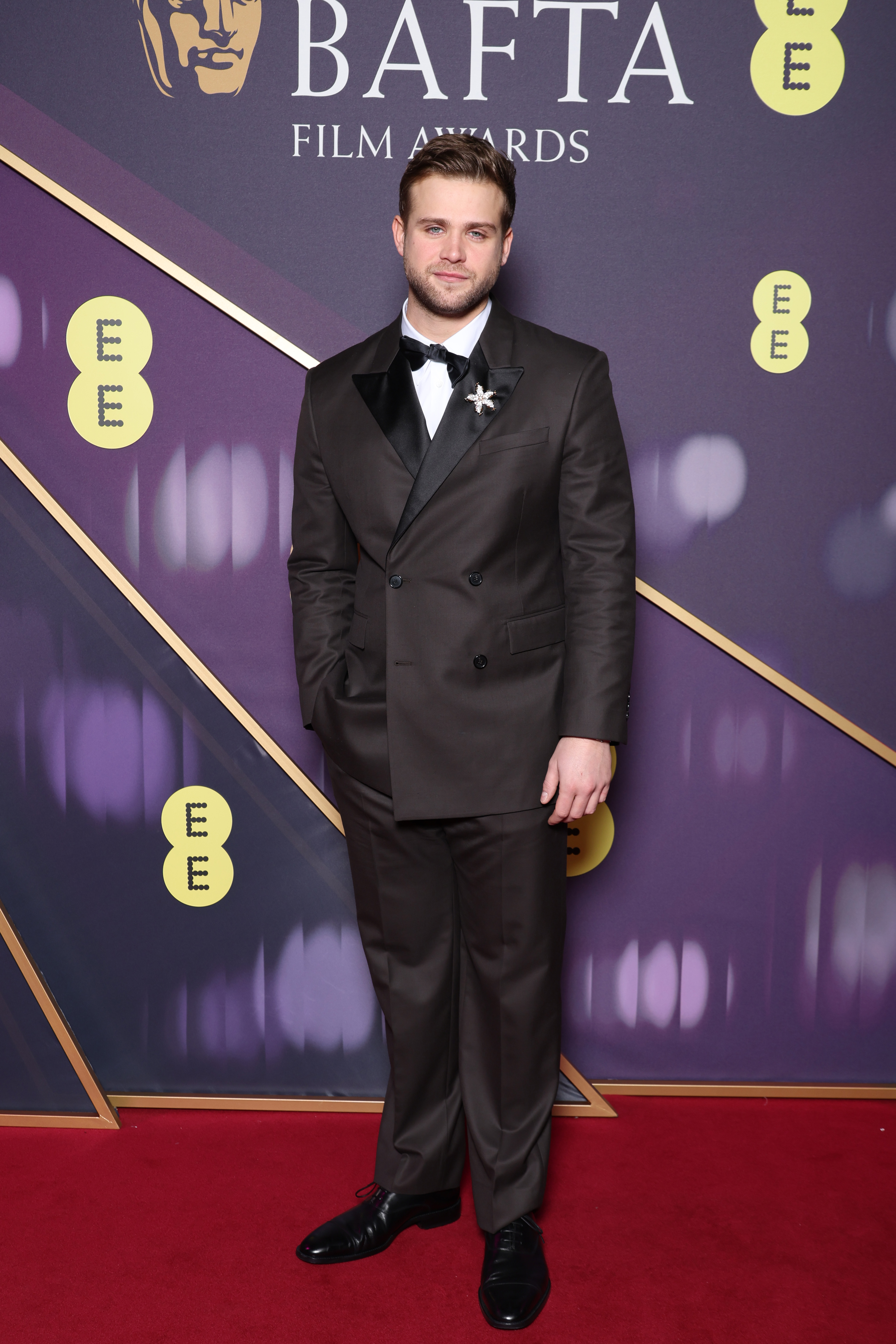 LONDON, ENGLAND - FEBRUARY 16: Leo Woodall attends the EE BAFTA Film Awards 2025 at The Royal Festival Hall on February 16, 2025 in London, England. (Photo by Pascal Le Segretain/Getty Images)