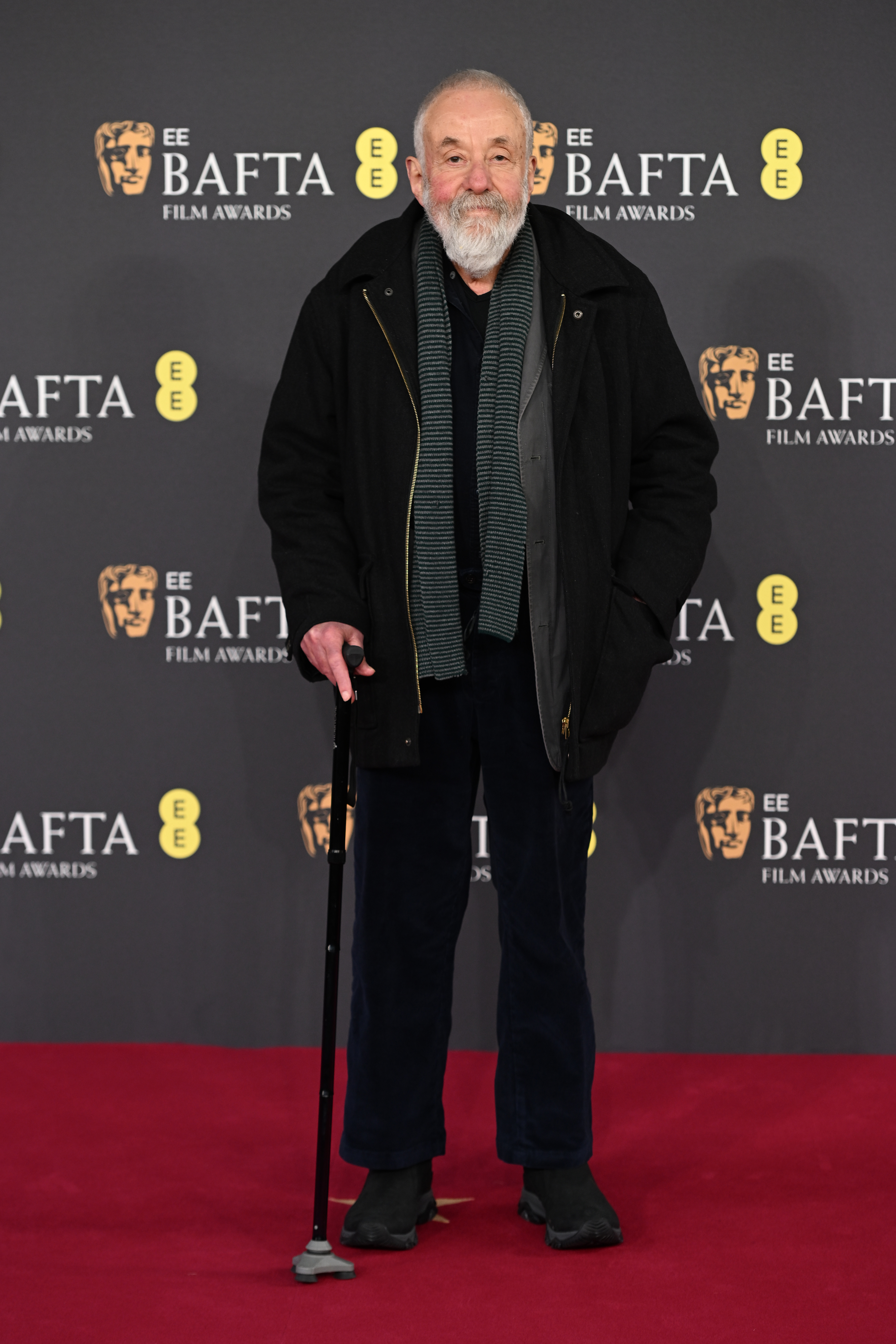 LONDON, ENGLAND - FEBRUARY 16: Mike Leigh attends the 2025 EE BAFTA Film Awards at The Royal Festival Hall on February 16, 2025 in London, England. (Photo by Kate Green/Getty Images)