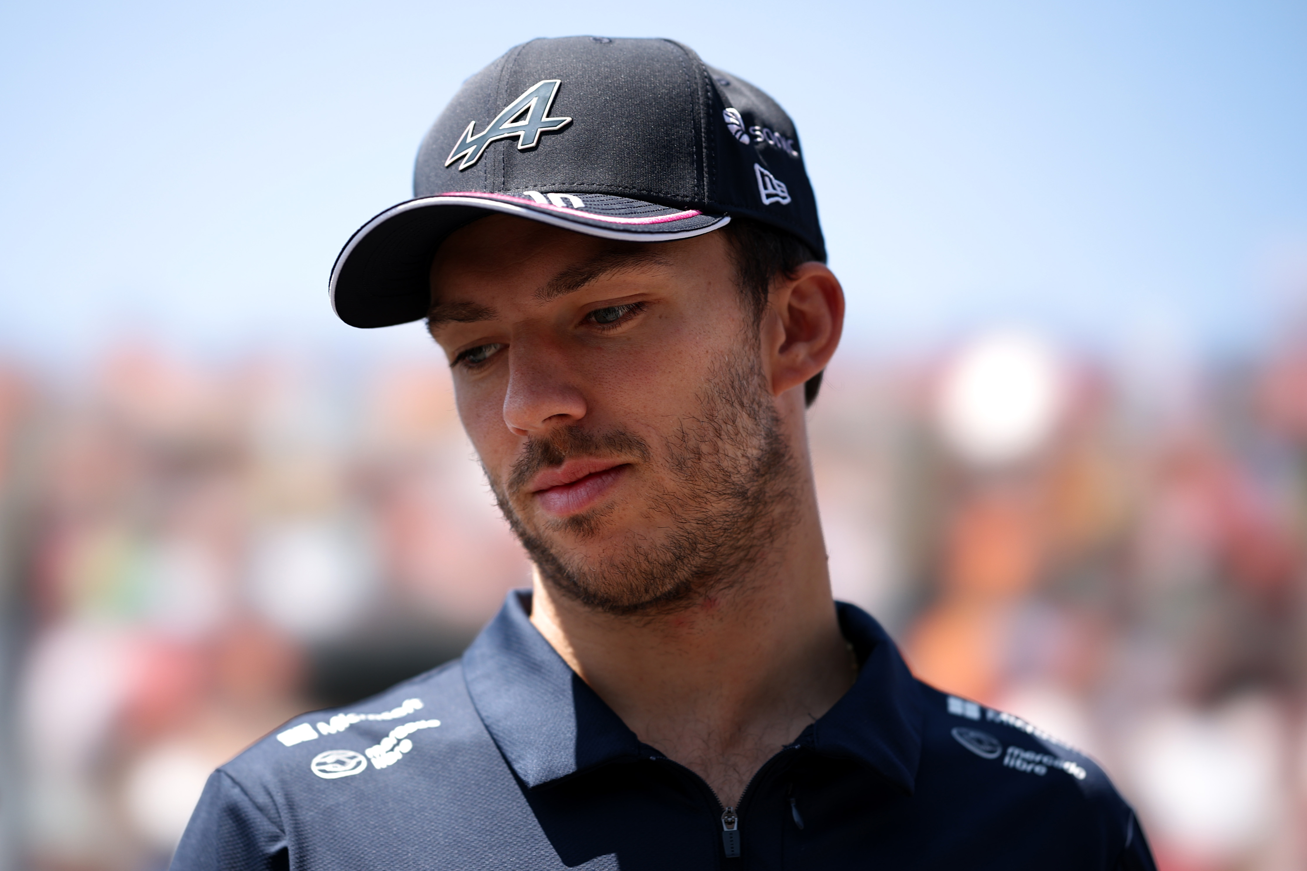 A still image of Pierre Gasly at the F1 Grand Prix of Canada.
