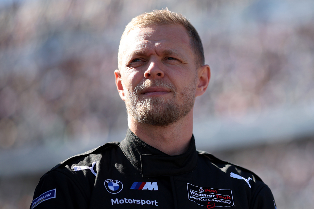 A still image of Kevin Magnussen.