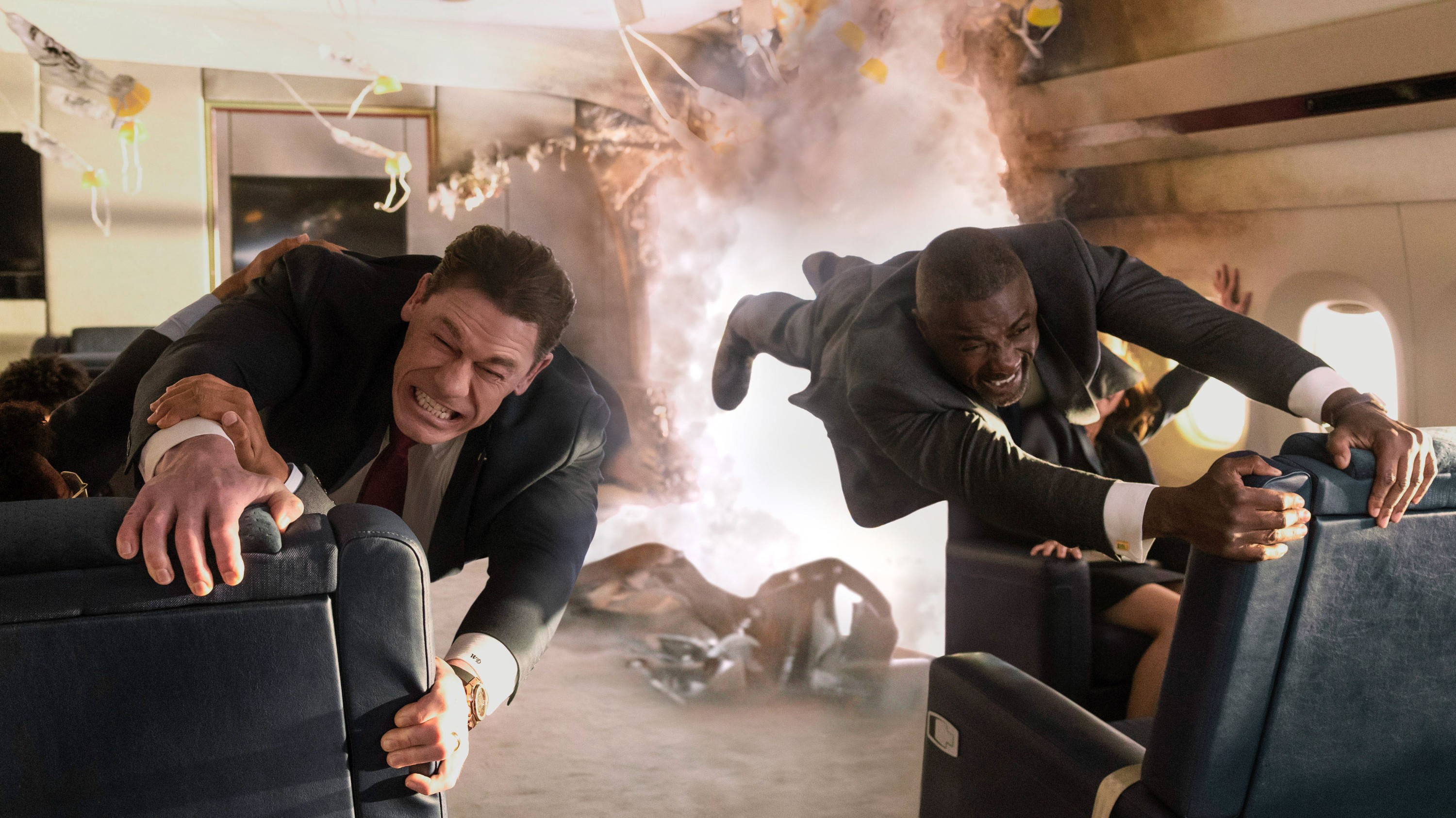 HEADS OF STATE, from left: John Cena, Idris Elba, 2025. ph: Chiabella James / © Amazon MGM Studios / Courtesy Everett Collection