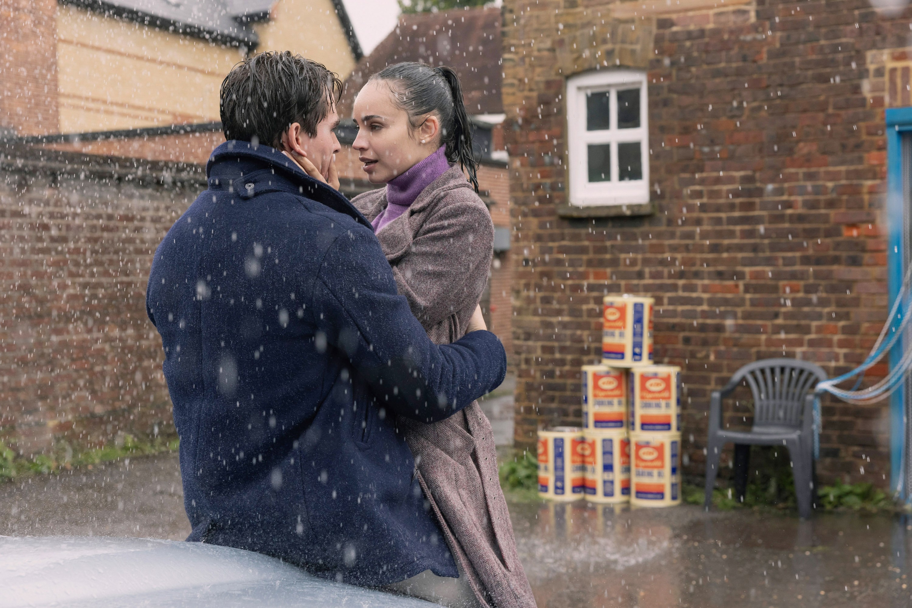 MY OXFORD YEAR, from left: Corey Mylchreest, Sofia Carson, 2025. ph: Chris Baker /© Netflix /Courtesy Everett Collection