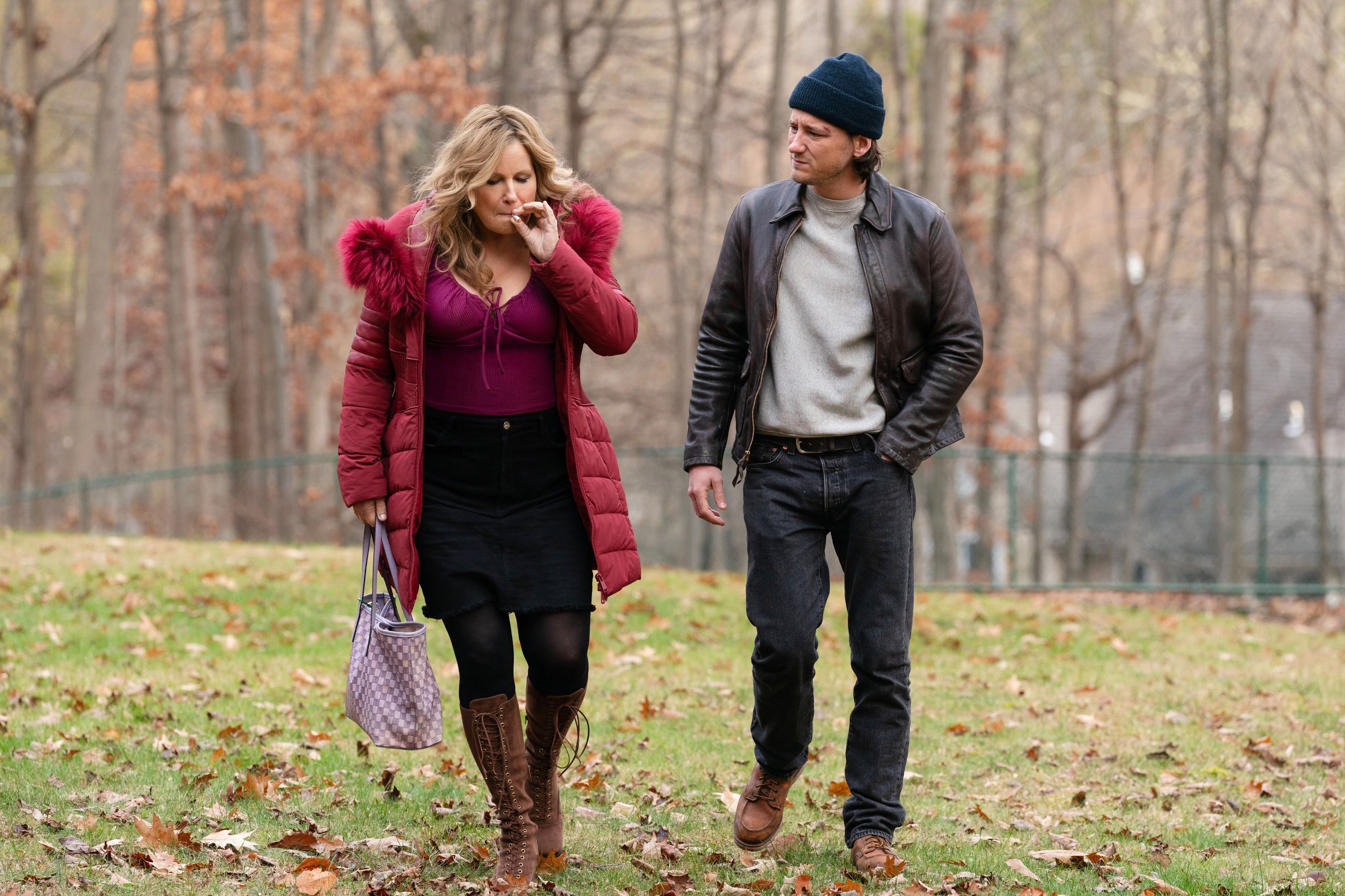 RIFF RAFF, from left: Jennifer Coolidge, Lewis Pullman, 2024. © Roadside Attractions / Courtesy Everett Collection