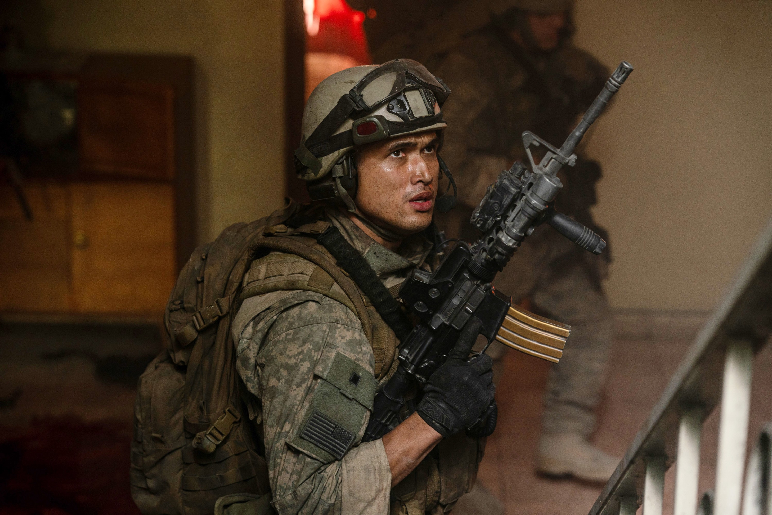 WARFARE, Charles Melton, 2025. ph: Murray Close /© A24 / Courtesy Everett Collection