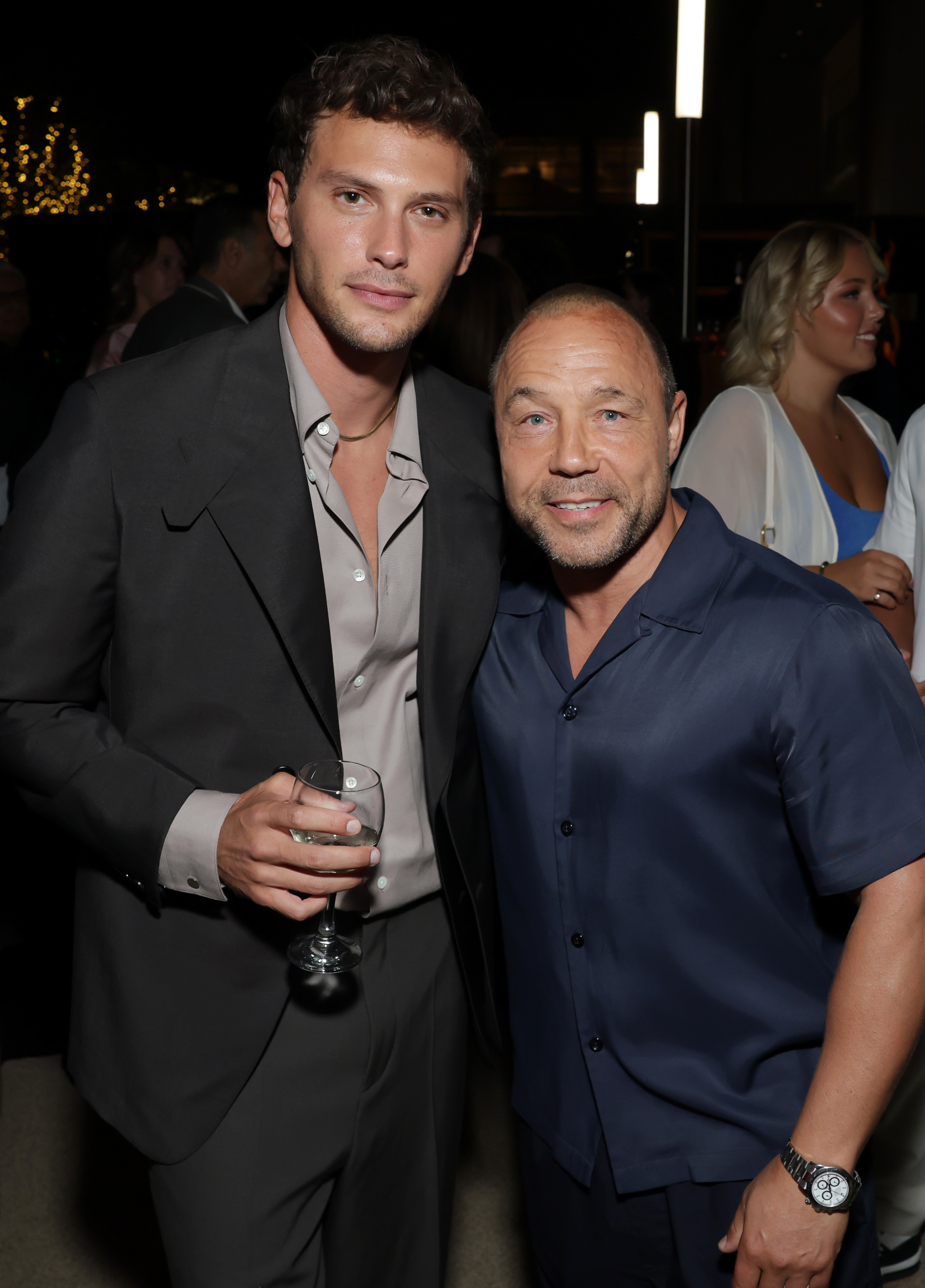 LOS ANGELES, CALIFORNIA - SEPTEMBER 13: (L-R) Cooper Koch and Stephen Graham attend MPTF's 19th Annual Evening Before at Century Park on September 13, 2025 in Los Angeles, California. (Photo by Matt Winkelmeyer/Getty Images for MPTF)