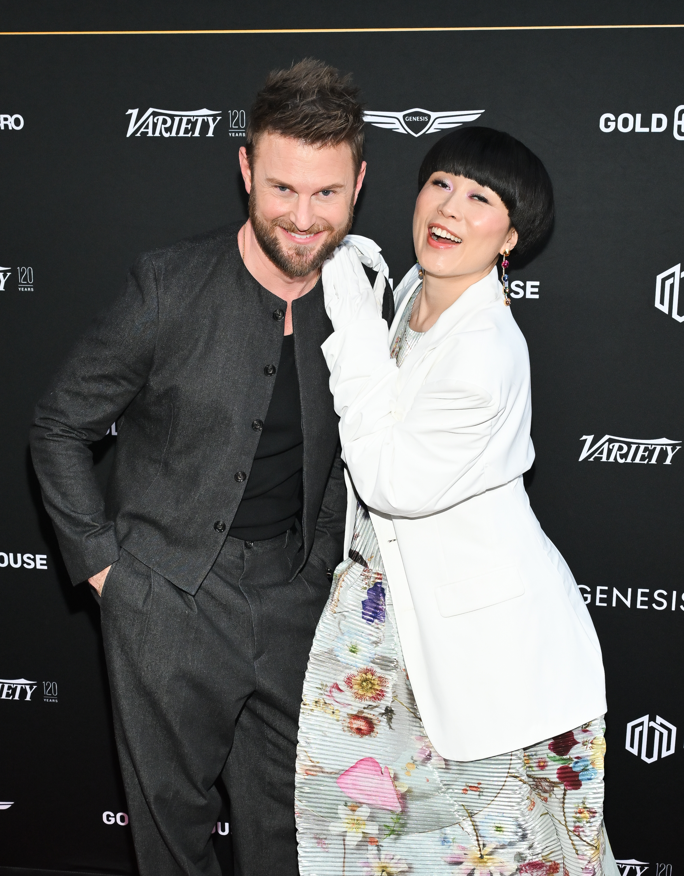 Bobby Berk, Atsuko Okatsuka at the One Host Toast to the Emmys event held at the Four Seasons Los Angeles on September 11, 2025 in Los Angeles, California. (Photo by Michael Buckner/Variety via Getty Images)