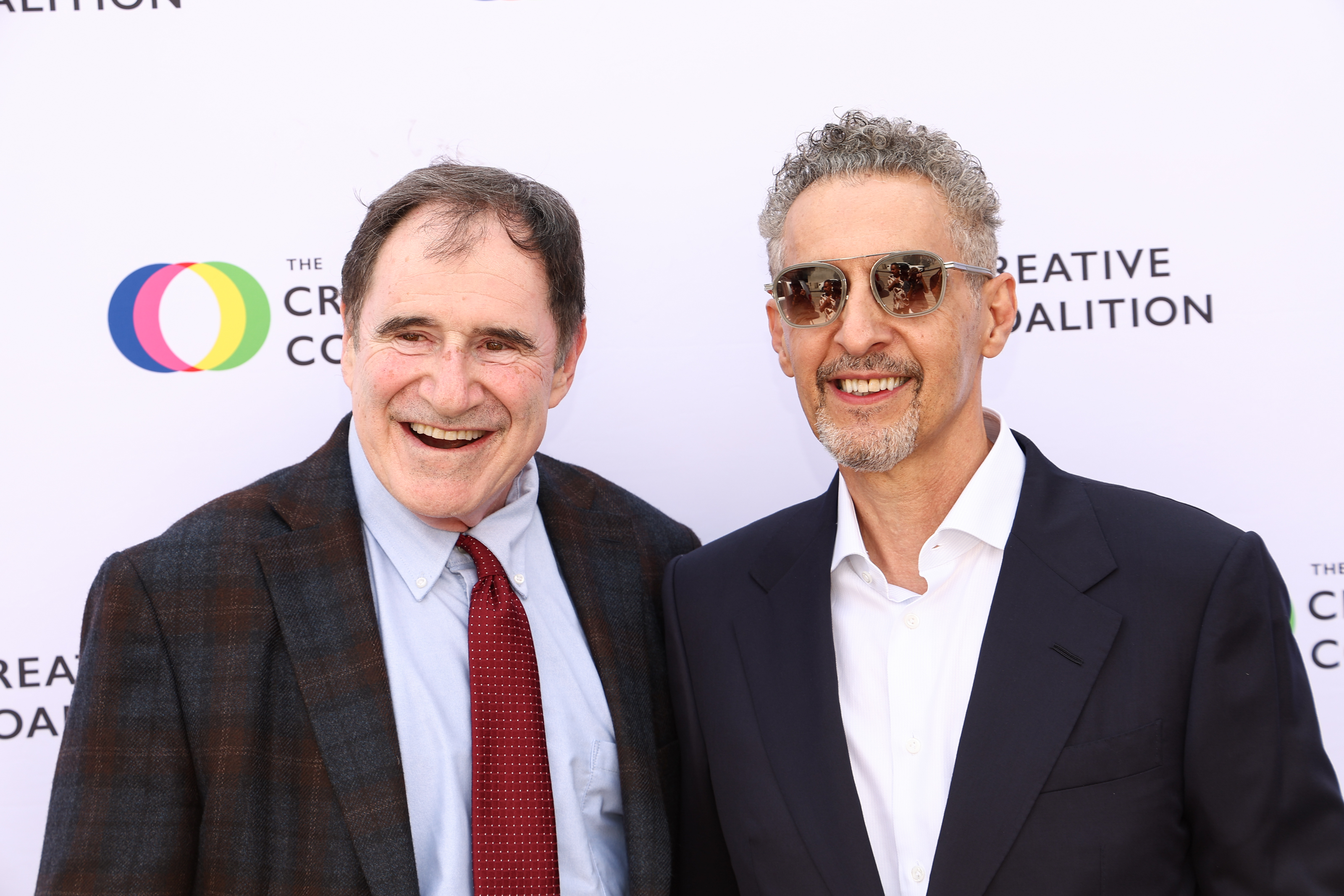 Richard Kind, John Turturro at The Creative Coalition 11th Annual Humanitarian Awards at Craig's on September 13, 2025 in Los Angeles, California. (Photo by Tommaso Boddi/Variety via Getty Images)