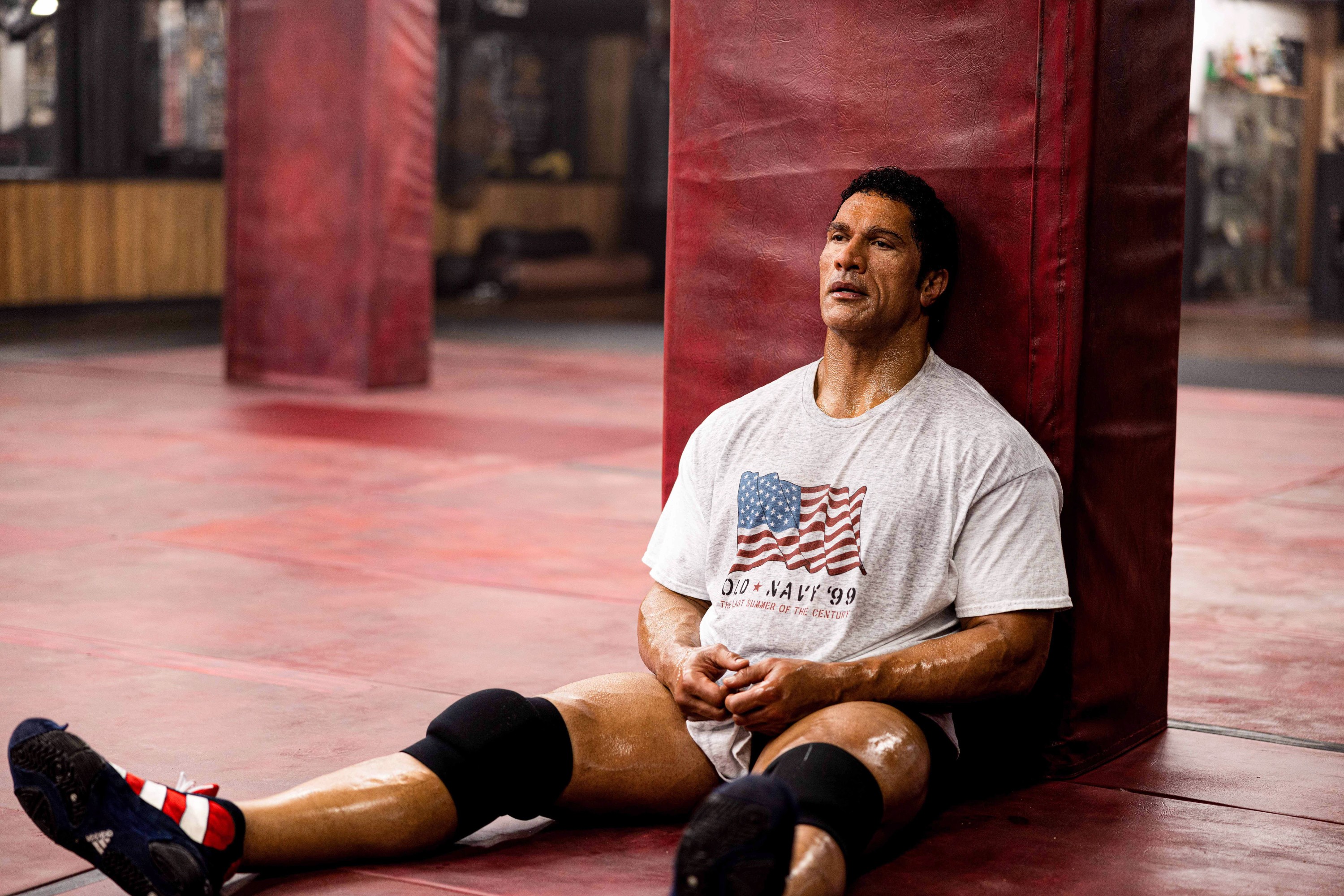 THE SMASHING MACHINE, Dwayne Johnson as Mark Kerr, 2025. ph: Eric Zachanowich /© A24 /Courtesy Everett Collection