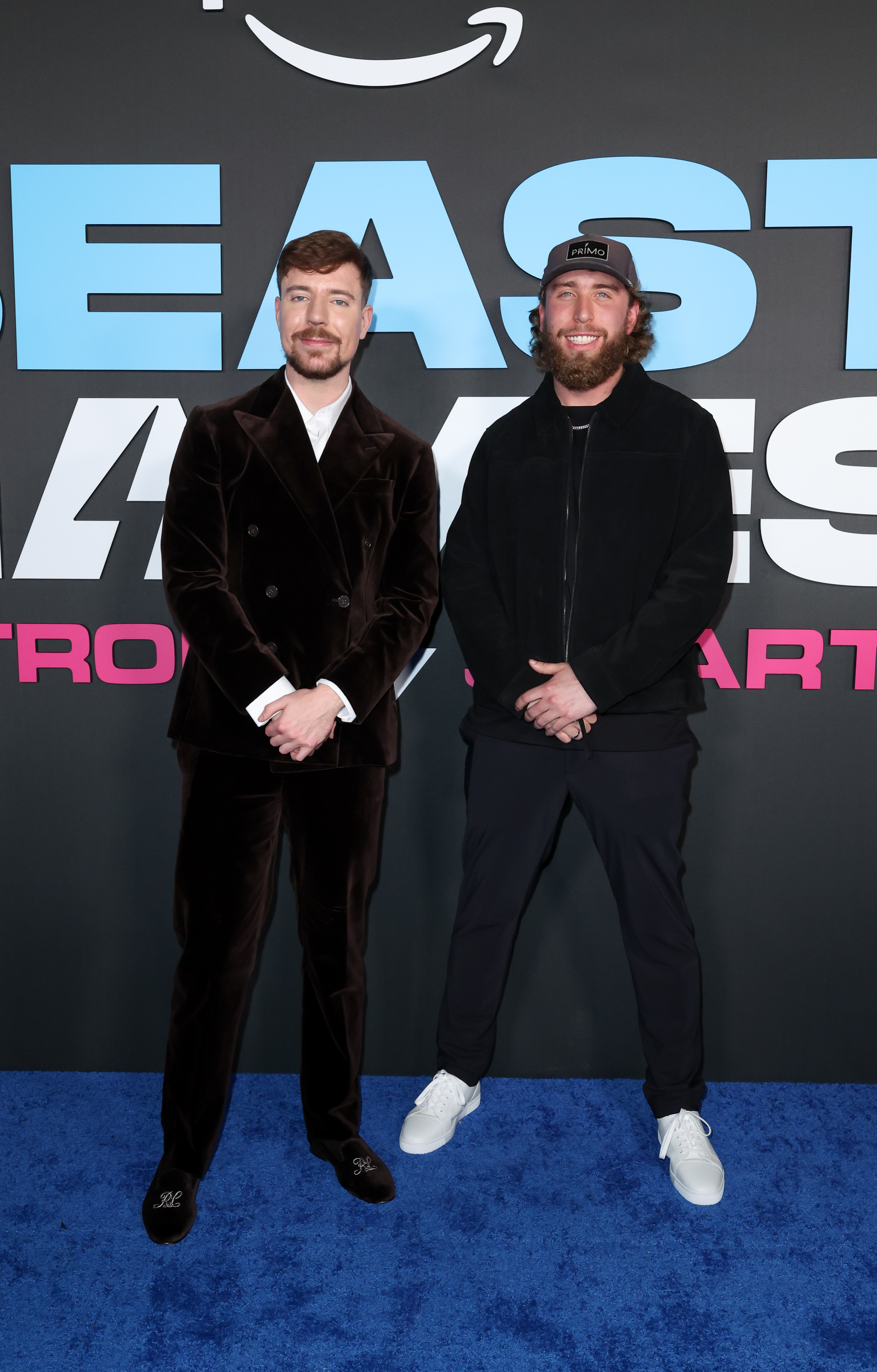 Jimmy Donaldson aka MrBeast and Tyler Conklin at the "Beast Games" Season 2 Premiere held at the Academy Museum of Motion Pictures on January 06, 2026 in Los Angeles, California.