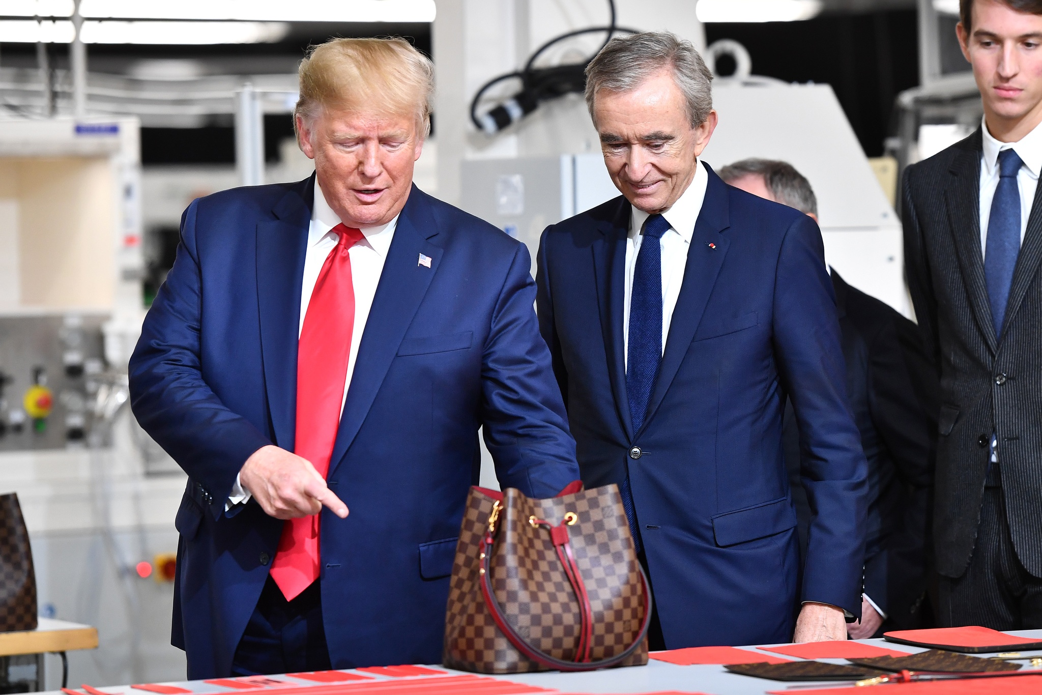 Donald Trump Visits Louis Vuitton Factory in Texas