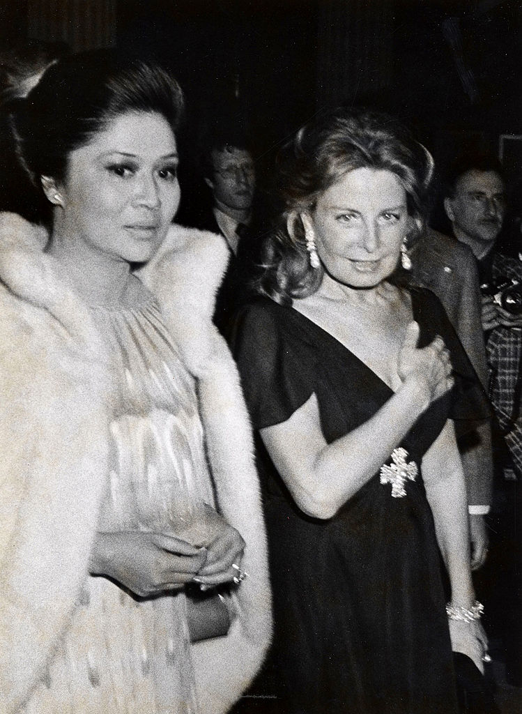 NEW YORK CITY - DECEMBER 6:  Imelda Marcos and Christina Ford attend The Metropolitan Museum of Art Costume Institute Gala