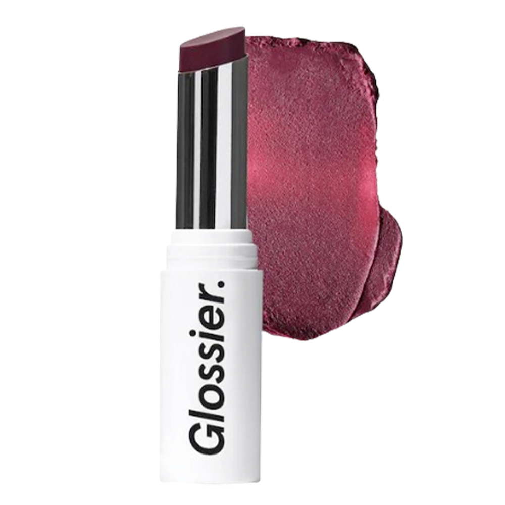 rich pink lipstick in white tube