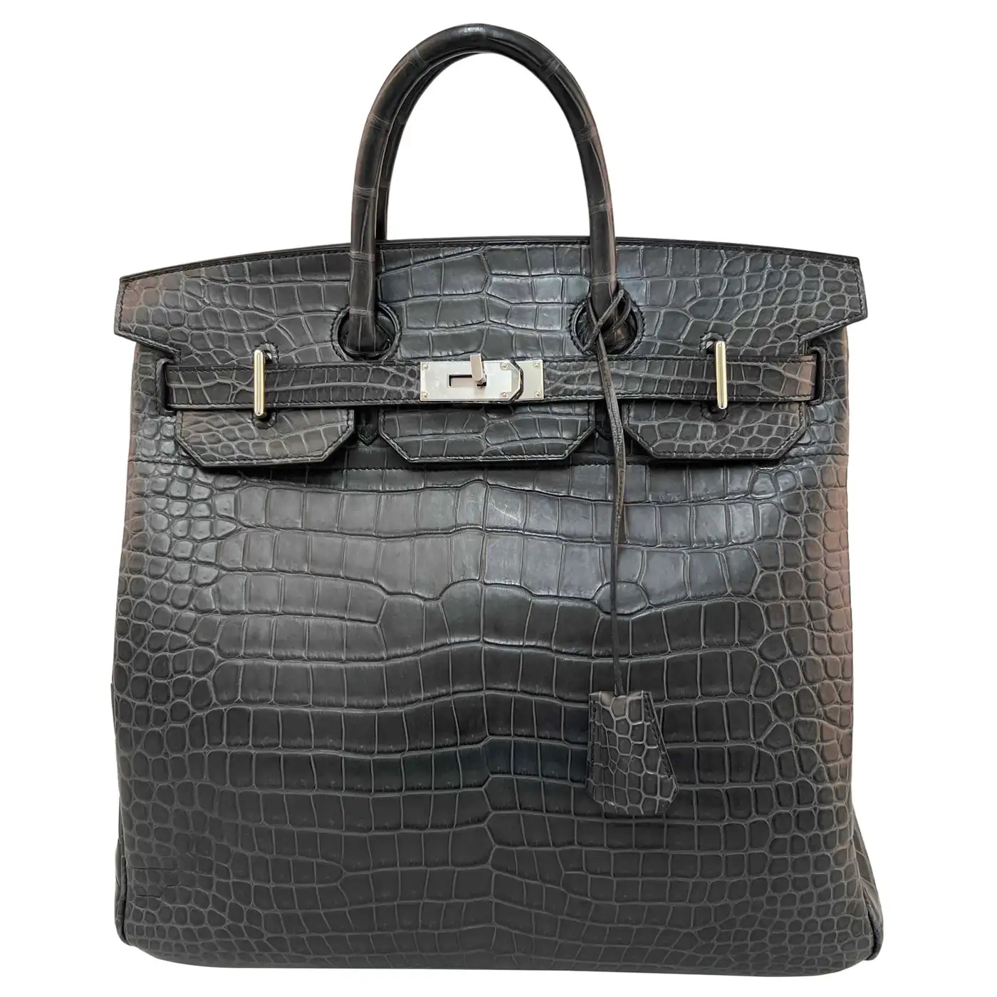 Hermès Haut à Courroies Crocodile Graphite Birkin 40, most expensive handbags and purses in the world