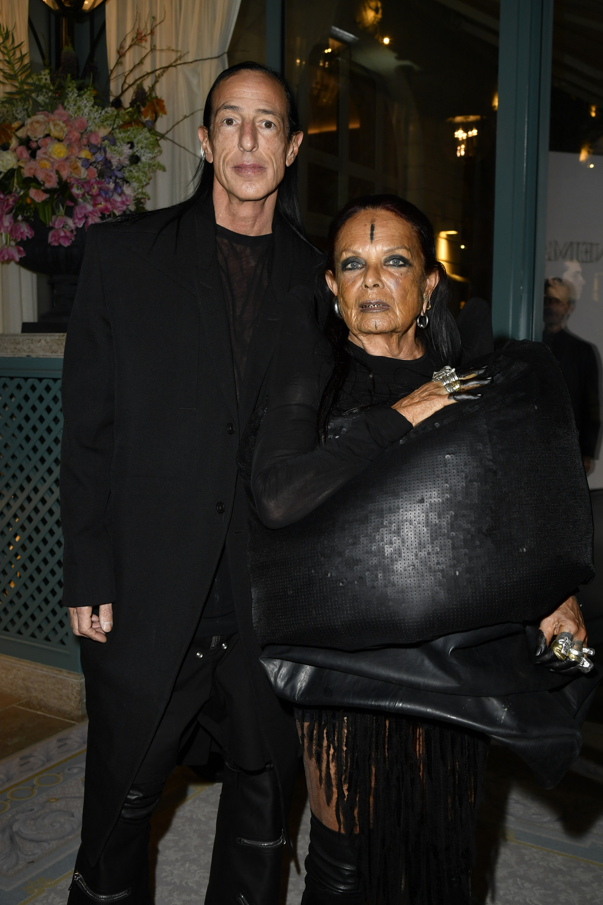 Rick Owens and Michèle Lamy at the Neiman Marcus Award Ceremony as part of Paris Ready to Wear Fashion Week held at The Ritz Paris on March 3, 2024 in Paris, France.