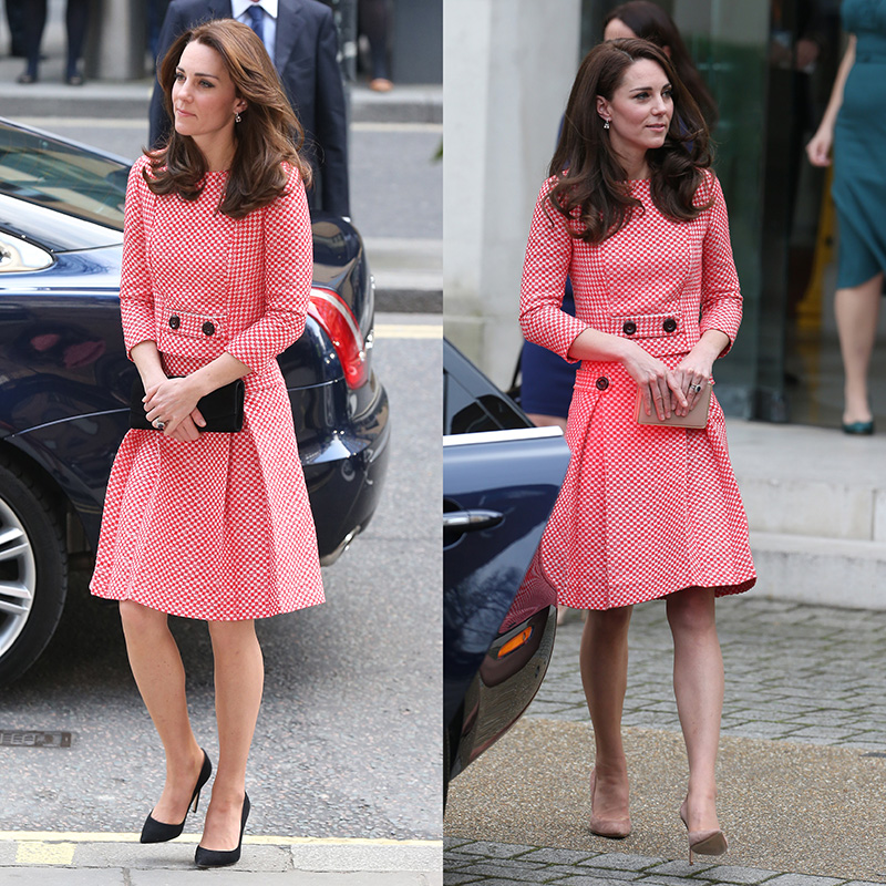 Kate Middleton in Eponine, polka dot red dress, xlp project 2016, outfit repeats