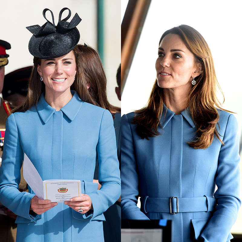 Kate Middleton in the Alexander McQueen coatdress