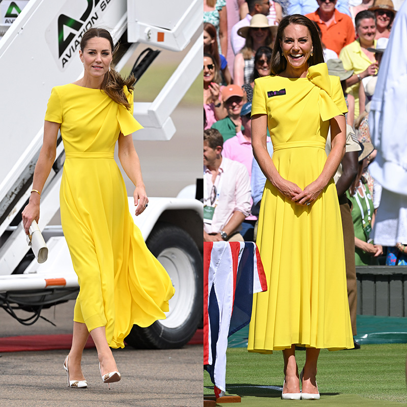 Kate Middleton in the Yellow Roksanda Brigitte Dress