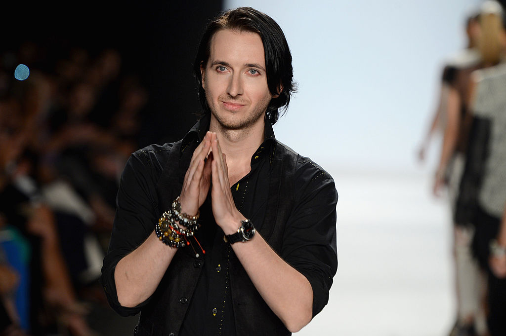 NEW YORK, NY - SEPTEMBER 07: Designer Dmitry Sholokhov walks the runway at the Project Runway Spring 2013 fashion show during Mercedes-Benz Fashion Week at The Theatre at Lincoln Center on September 7, 2012 in New York City. (Photo by Frazer Harrison/Getty Images for Mercedes-Benz Fashion Week)