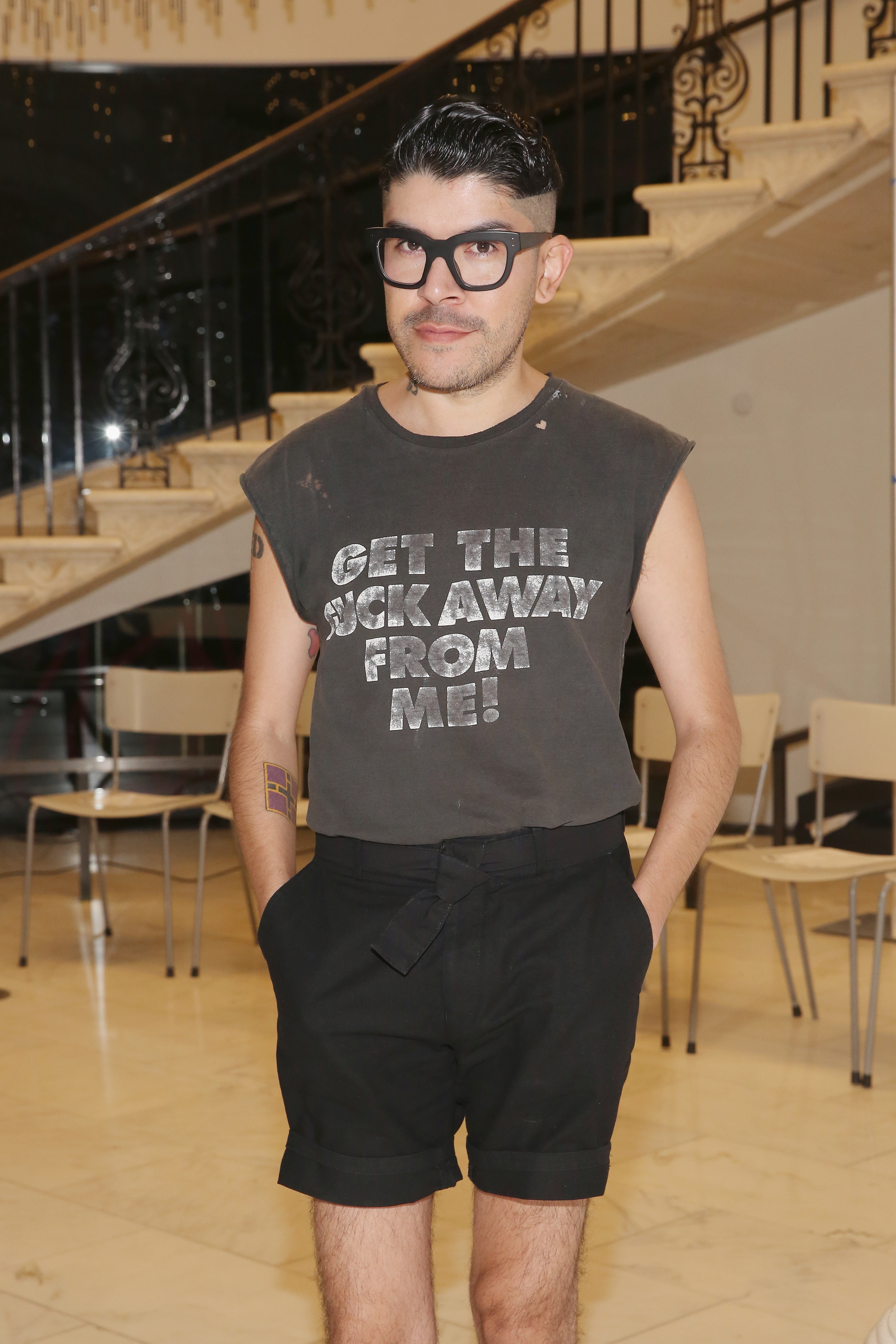 NEW YORK, NY - SEPTEMBER 09: Fashion design winner from Project Runway All Stars Season 1, Mondo Guerra attends Viktor Luna fashion show during New York Fashion Week September 2016 at the Museum of the City of New York on September 9, 2016 in New York City. (Photo by Mireya Acierto/Getty Images)