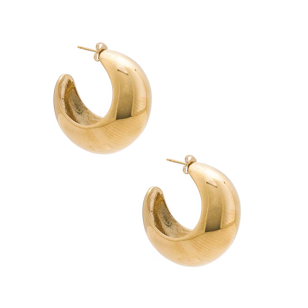 gold hoop earrings