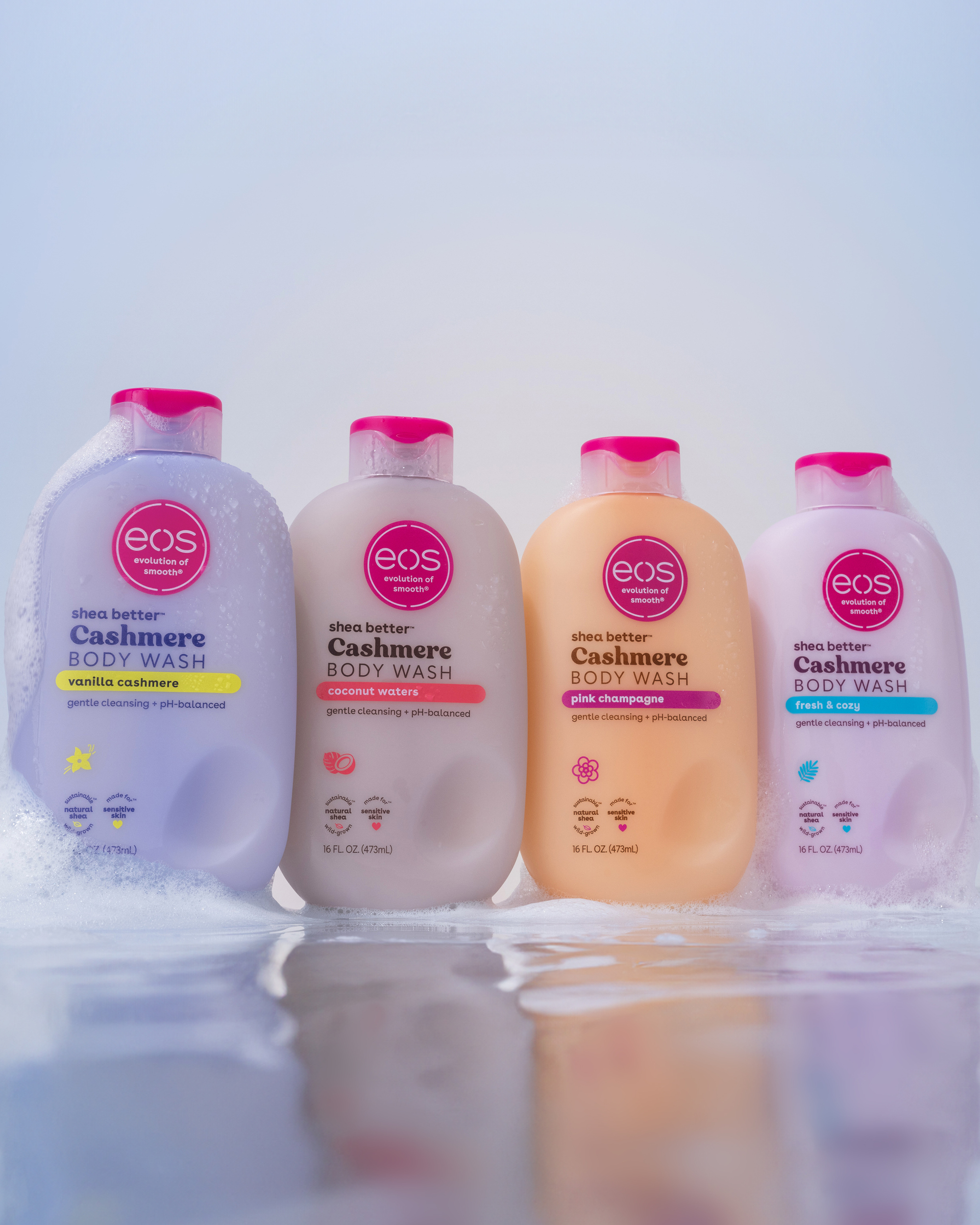 Eos body washes, launched in February.