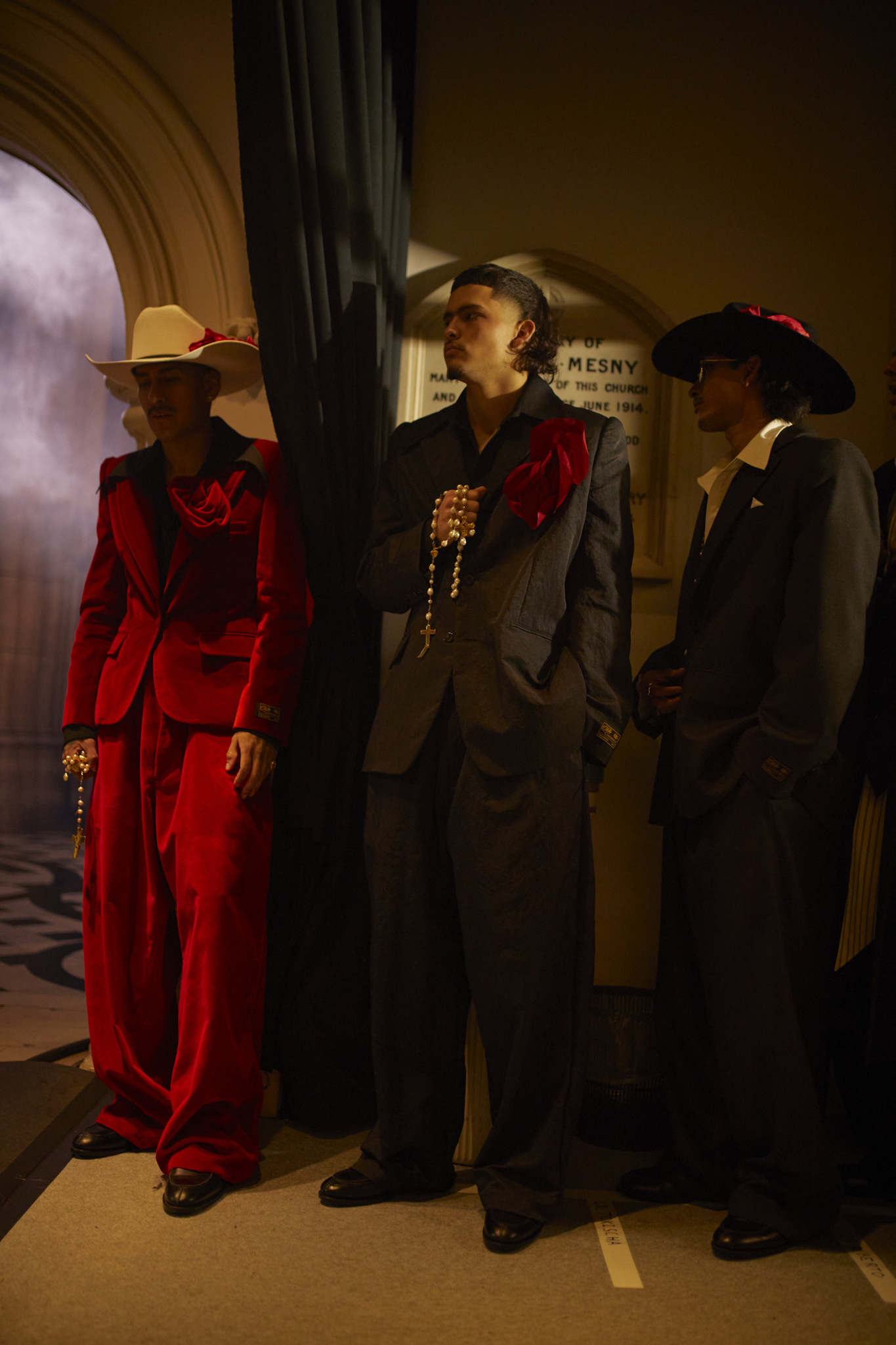 Backstage at Willy Chavarria Fall 2025 Ready-to-Wear Collection