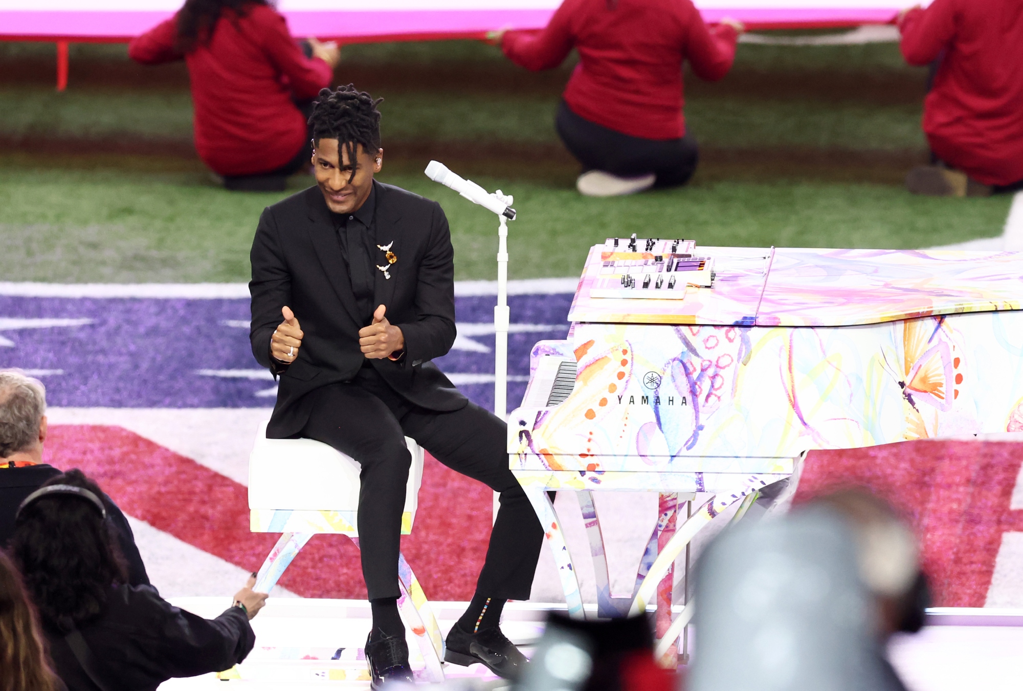 Jon Batiste, Super Bowl LIX, Paul Smith, National Anthem, Caesars Superdome, New Orleans