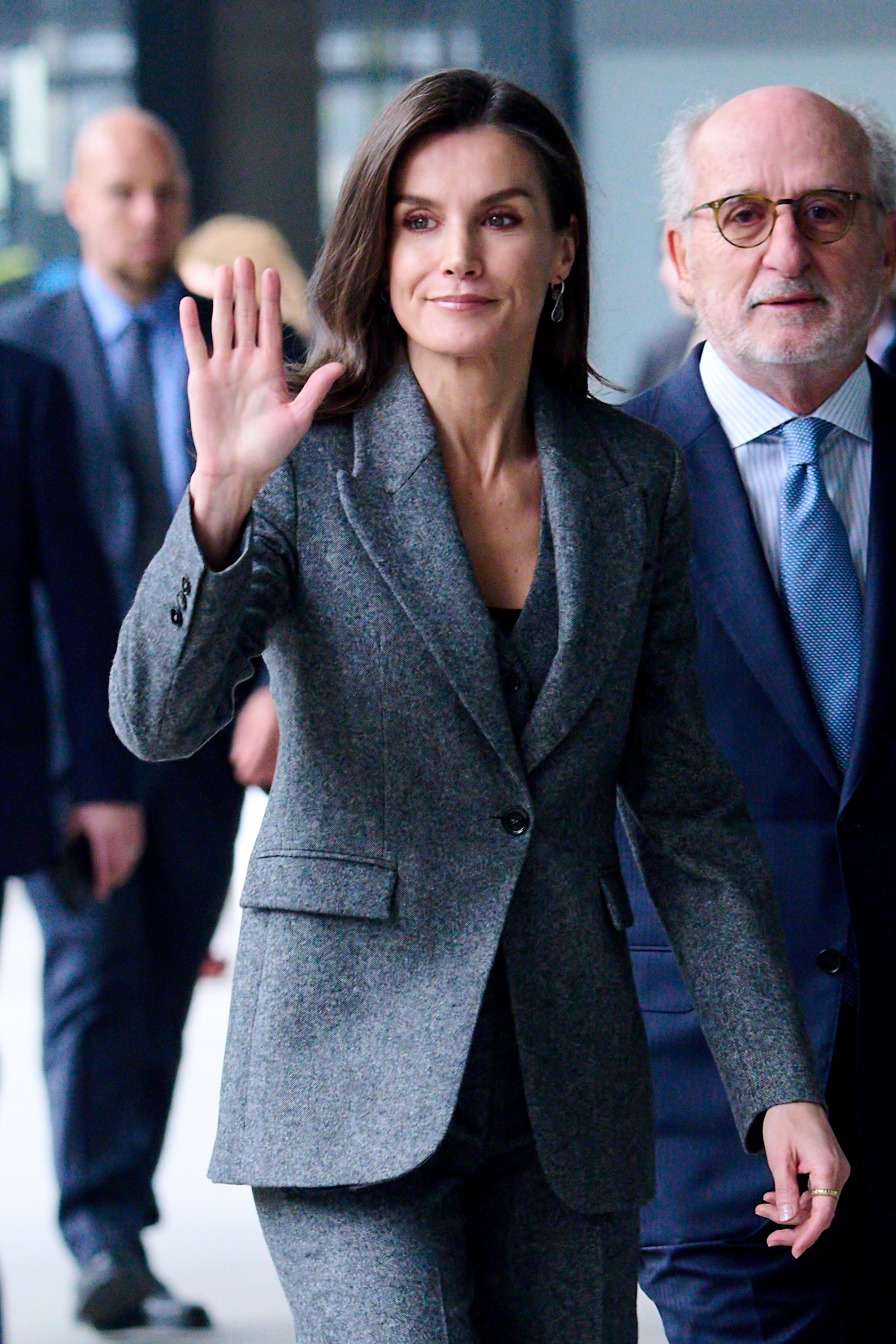 Queen Letizia, Mango, suit, Madrid