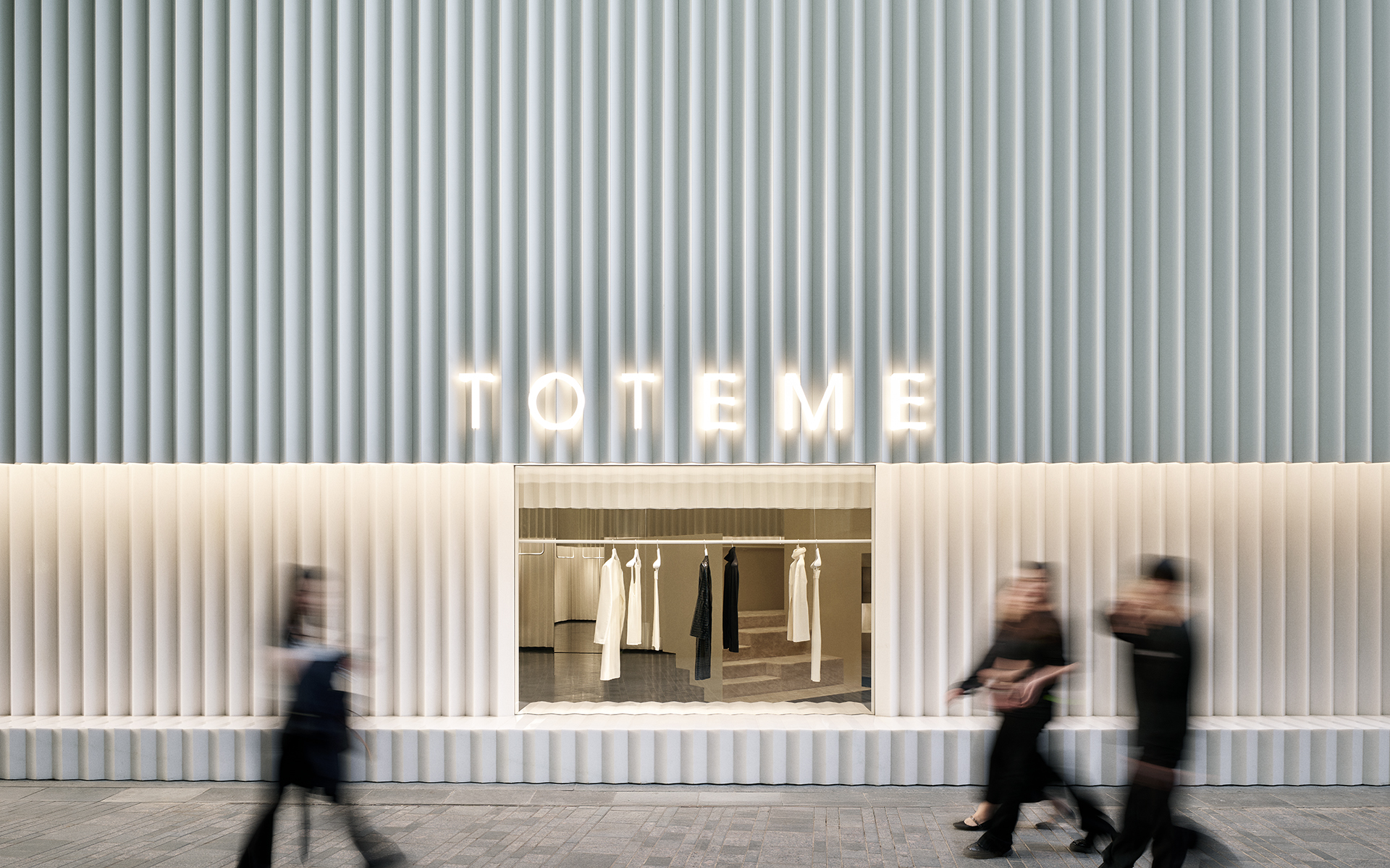 Toteme First China Flagship in Beijing, designed by Herzog & de Meuron.