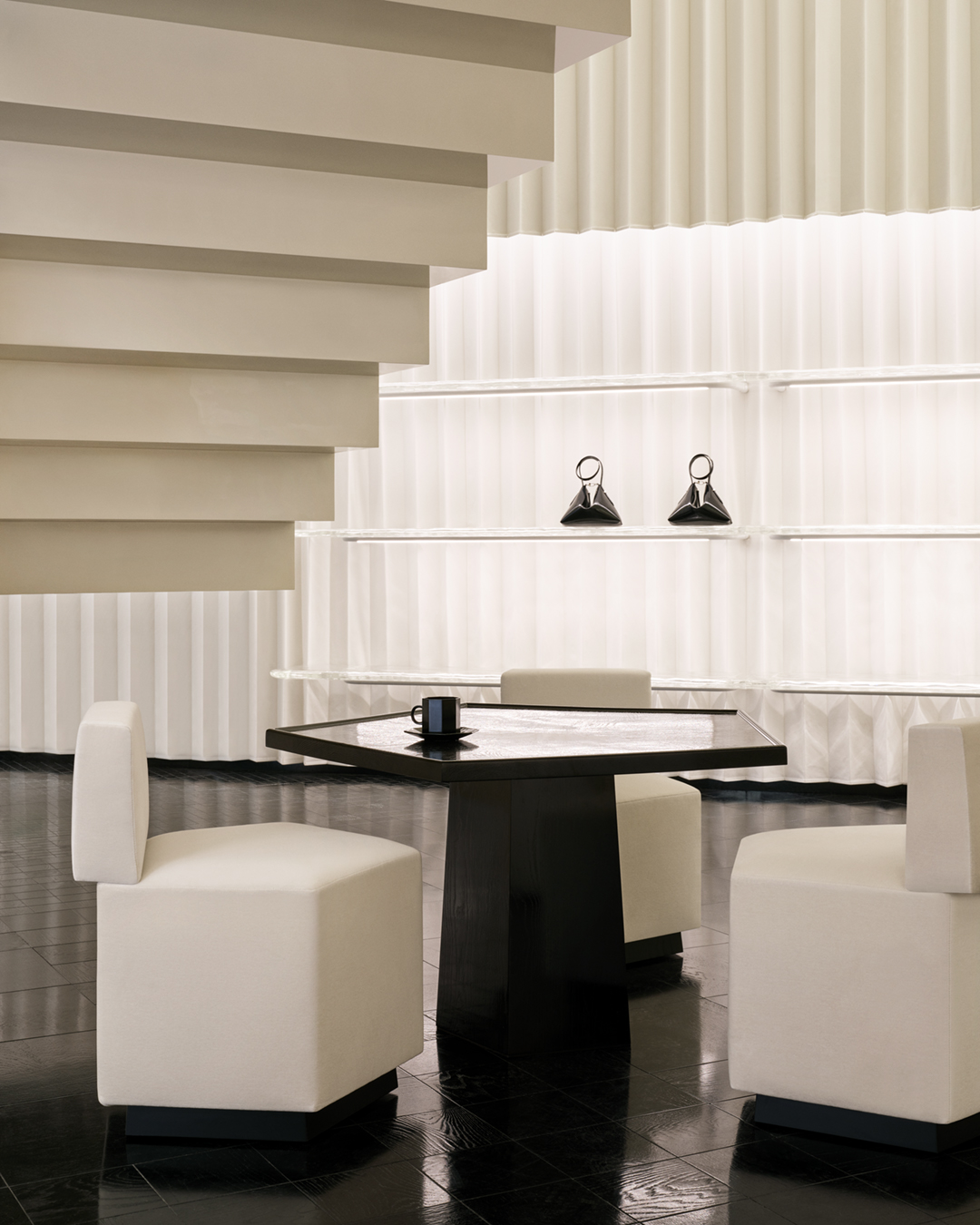 Toteme First China Flagship in Beijing, designed by Herzog & de Meuron.