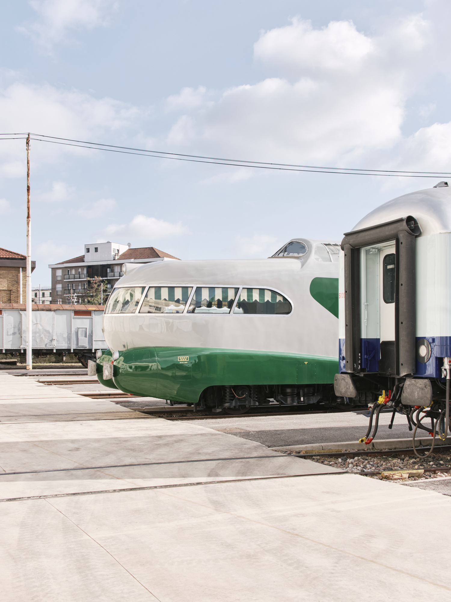 The Gio Ponti-designed Arlecchino train.