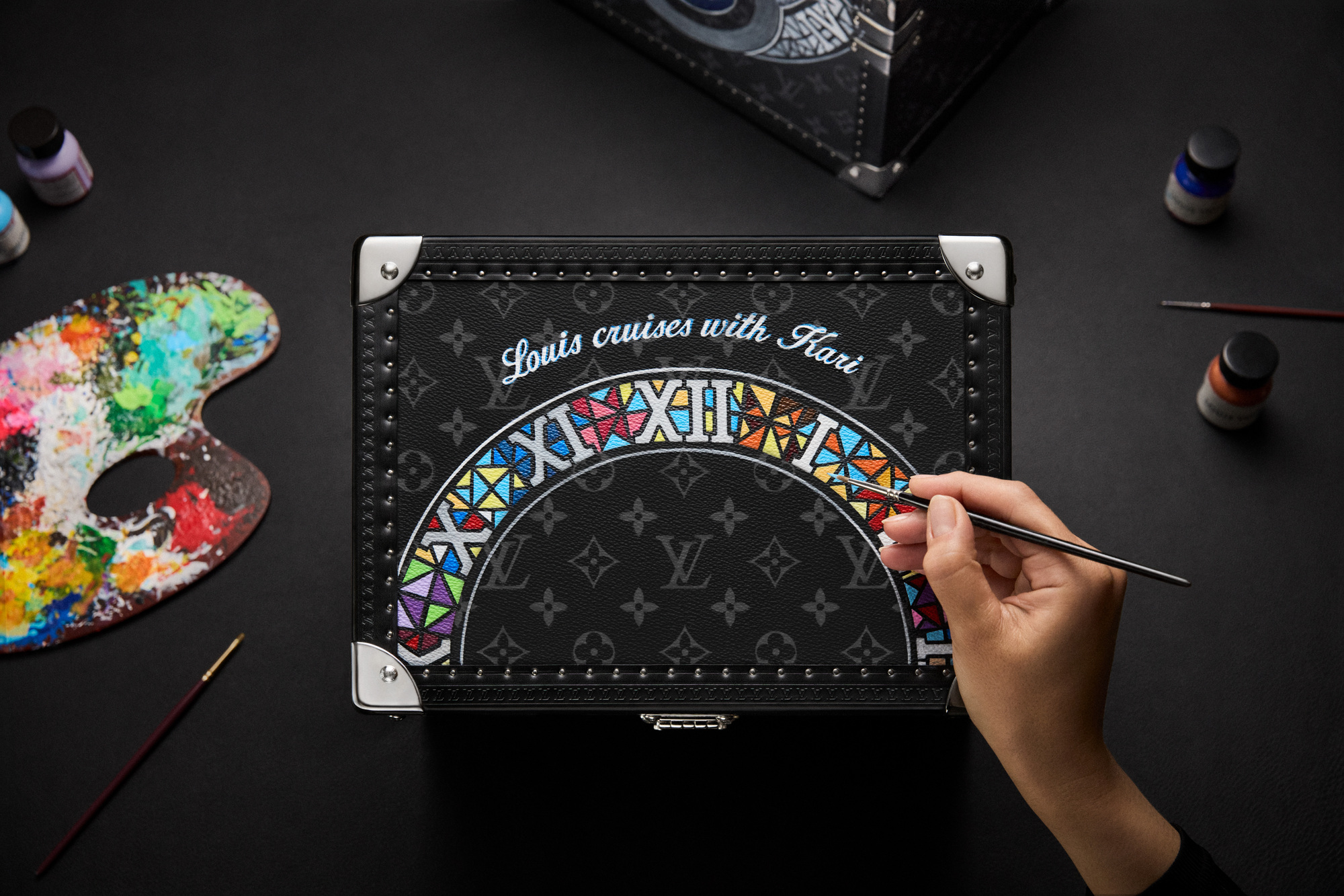 The trunk for the LVKV-02 GMR 6 collaboration between Louis Vuitton and Voutilainen.