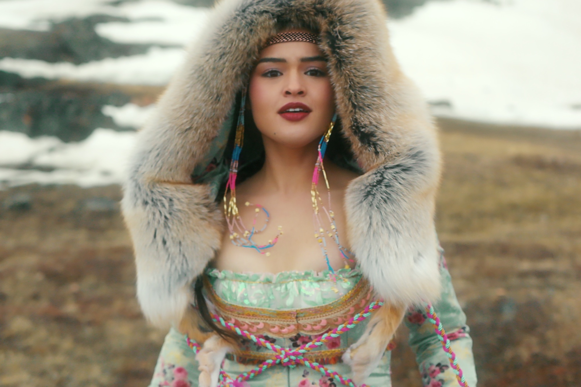 Anna Lambe as Siaja in episode 106 of North of North.