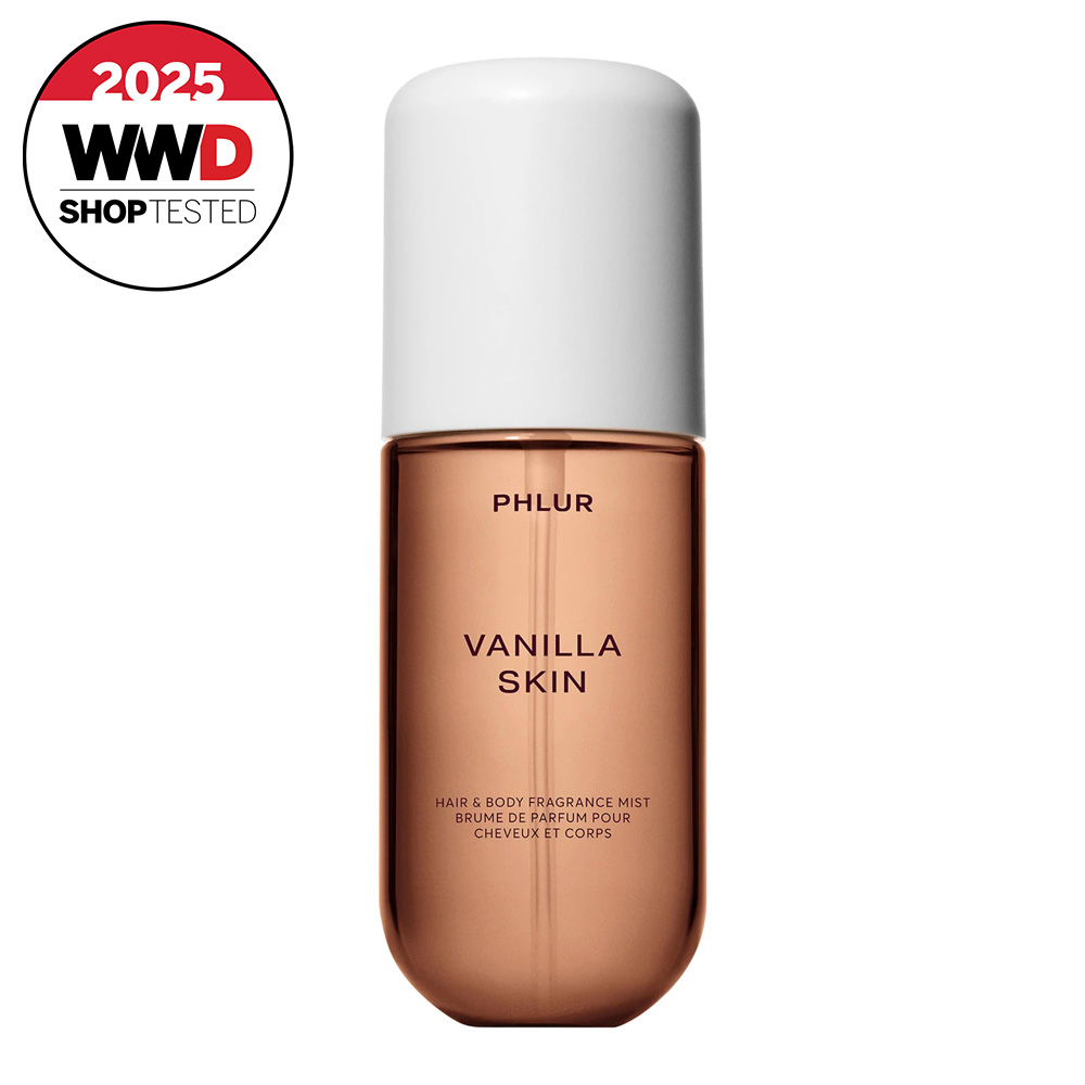 brown container of body spray