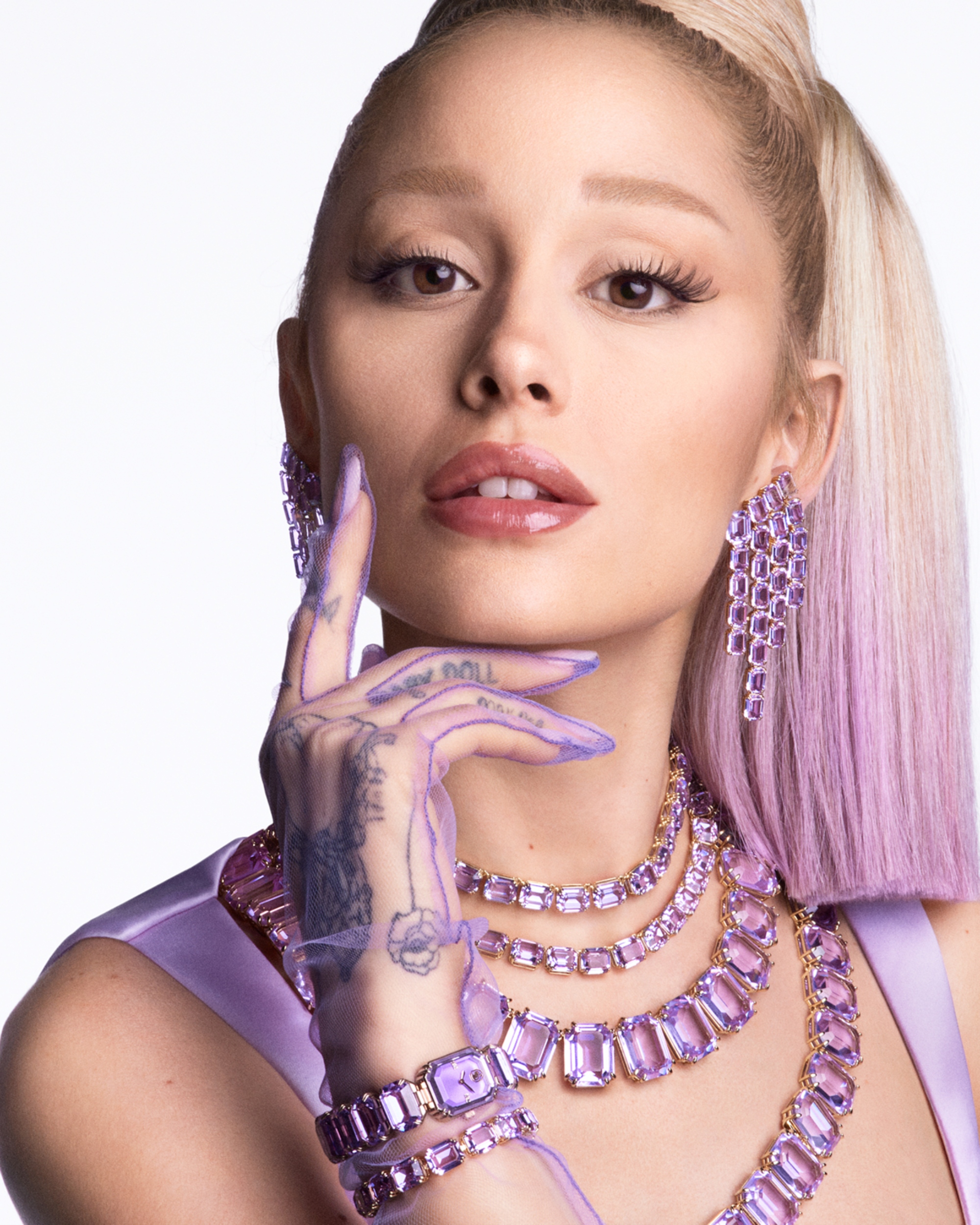 Ariana Grande stars in Swarovski's spring 2025 campaign.