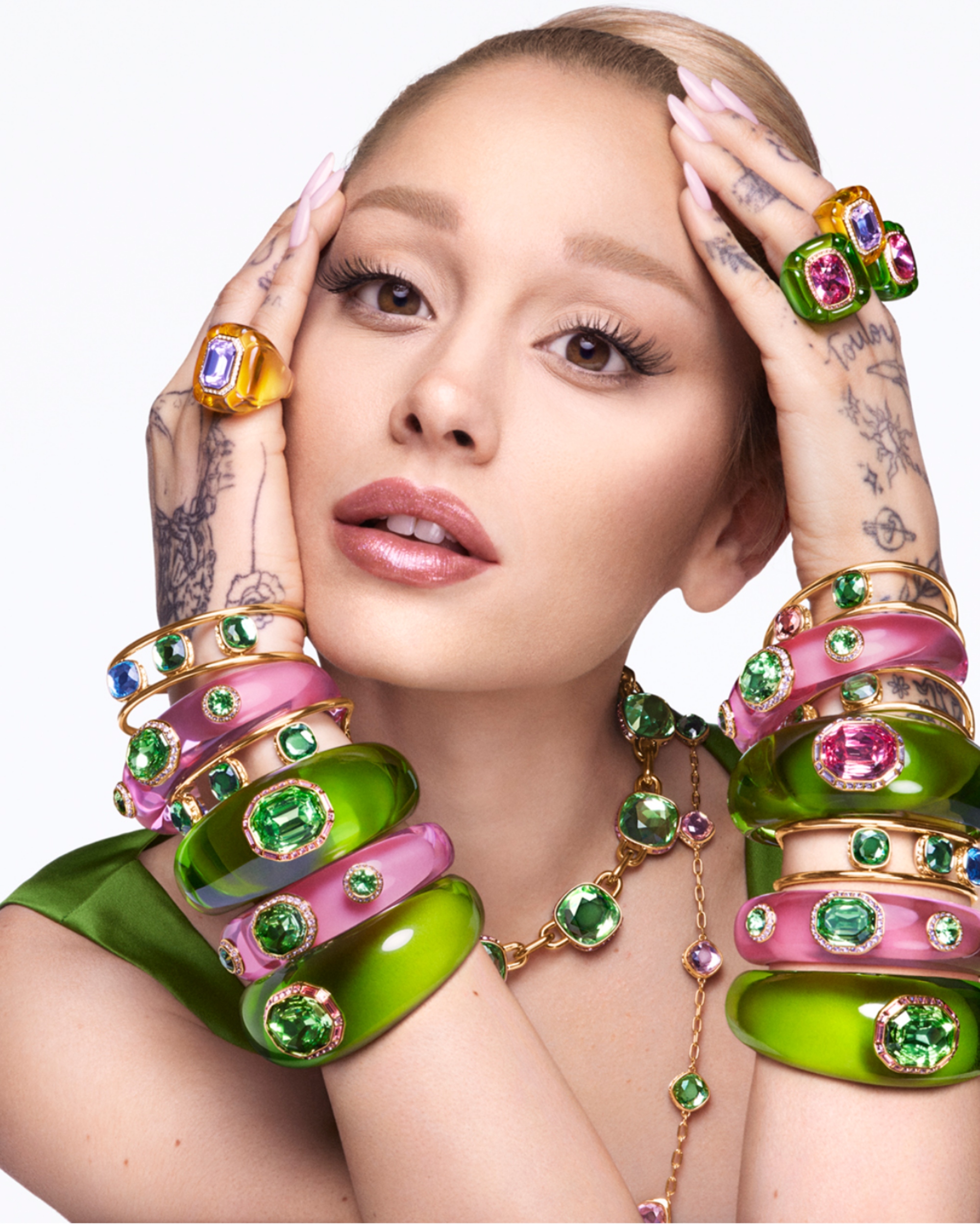 Ariana Grande stars in Swarovski's spring 2025 campaign.