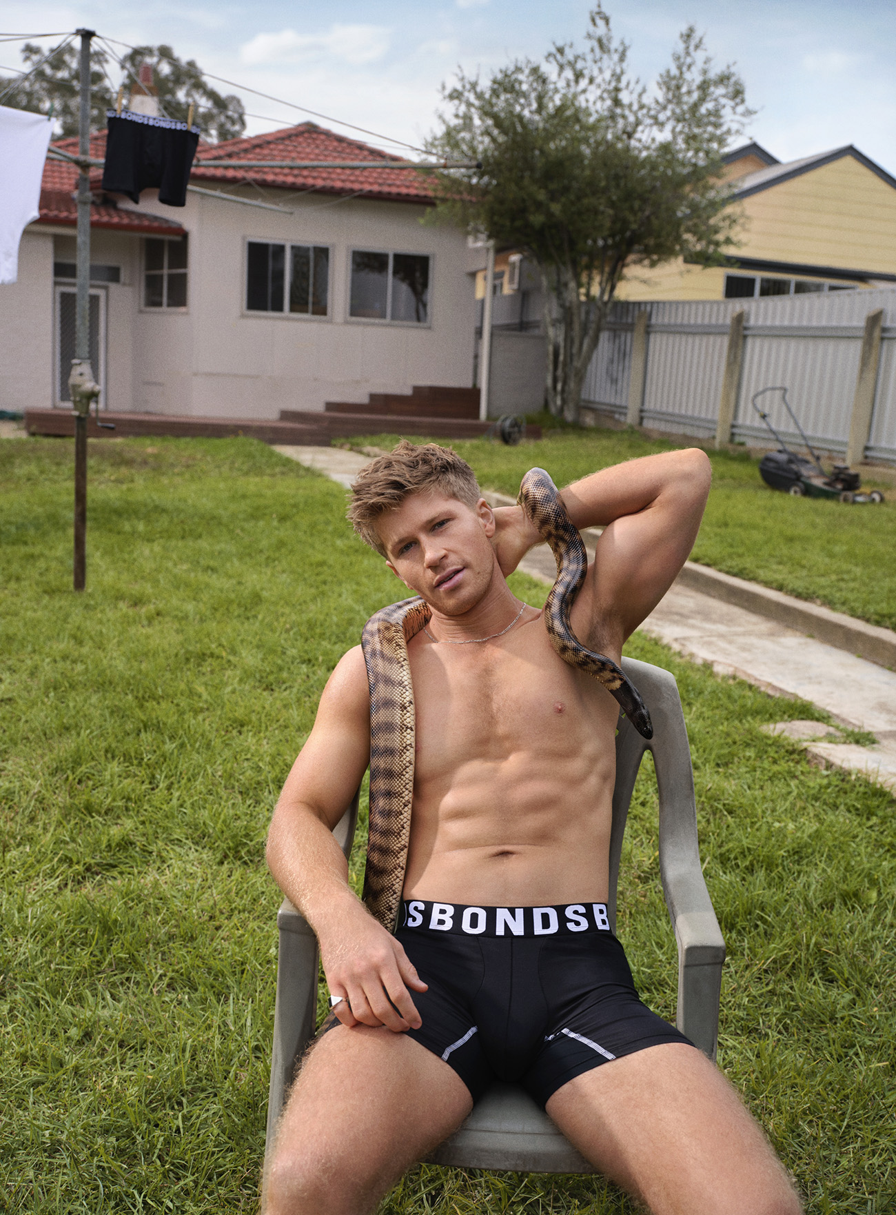 Robert Irwin's underwear campaign for Bonds.