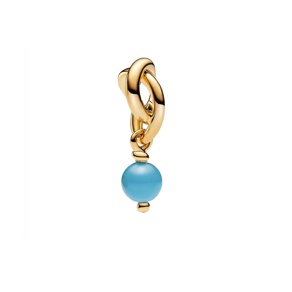 Pandora's blue eternity charm.