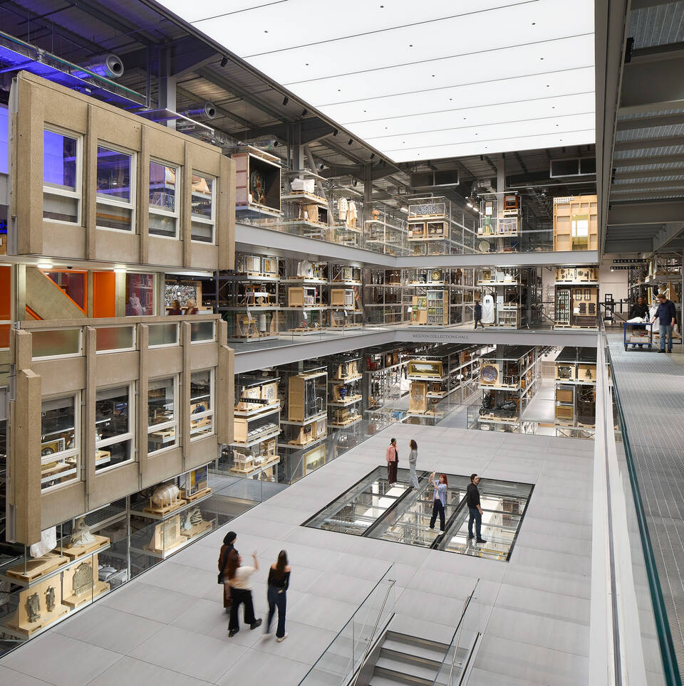 Inside the V&A East Storehouse.