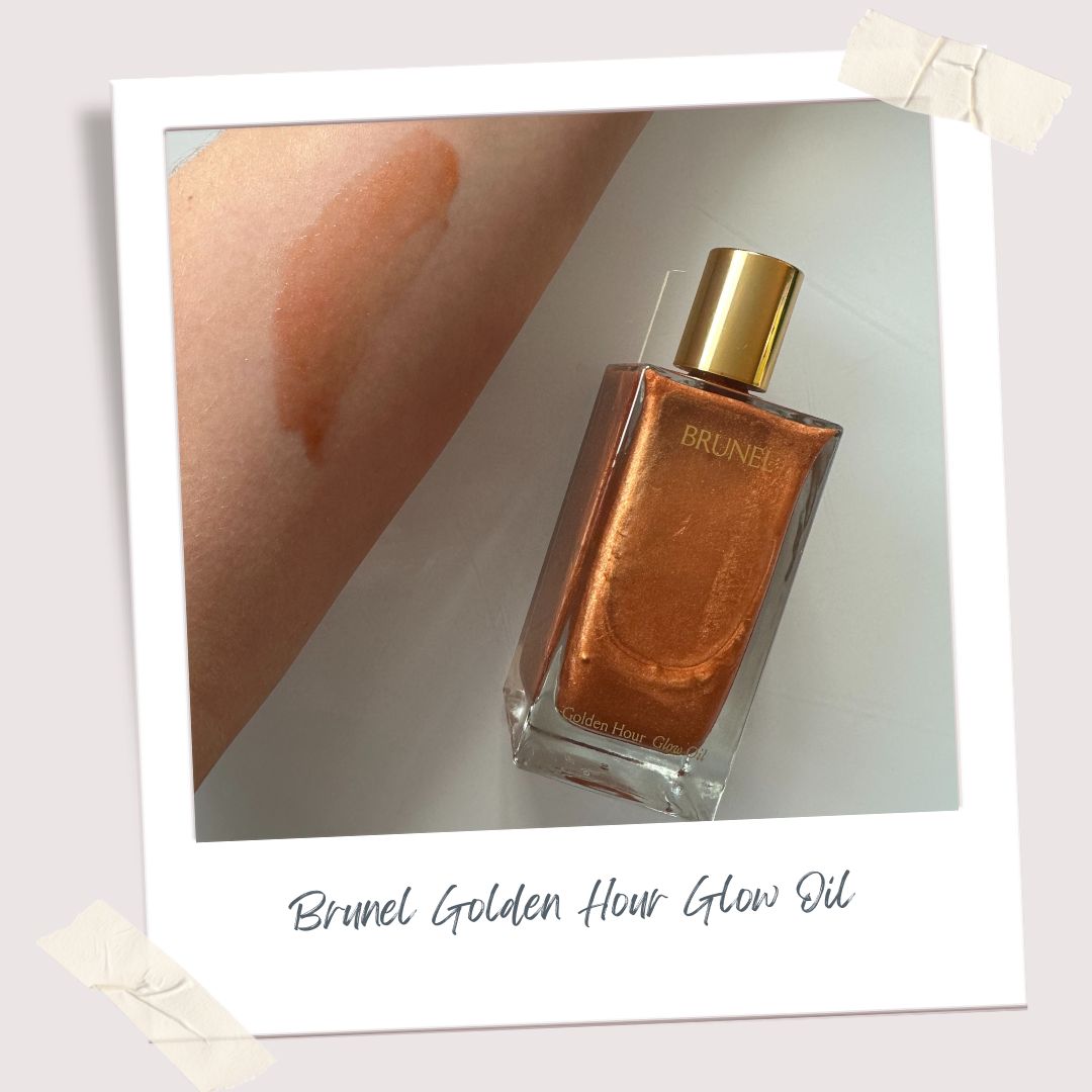 editor testing gold body shimmer oil