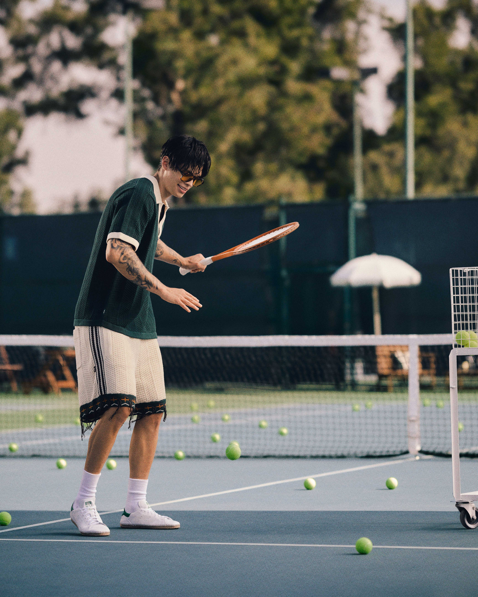 Jashlem in pieces from the Edison Chen-designed tennis capsule.