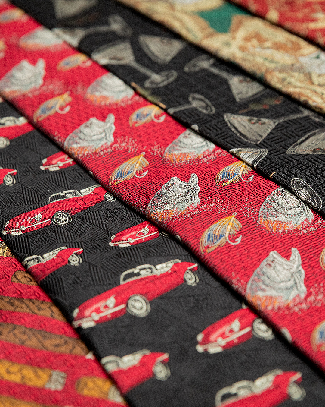 Robert Talbott's 75th anniversary tie collection.