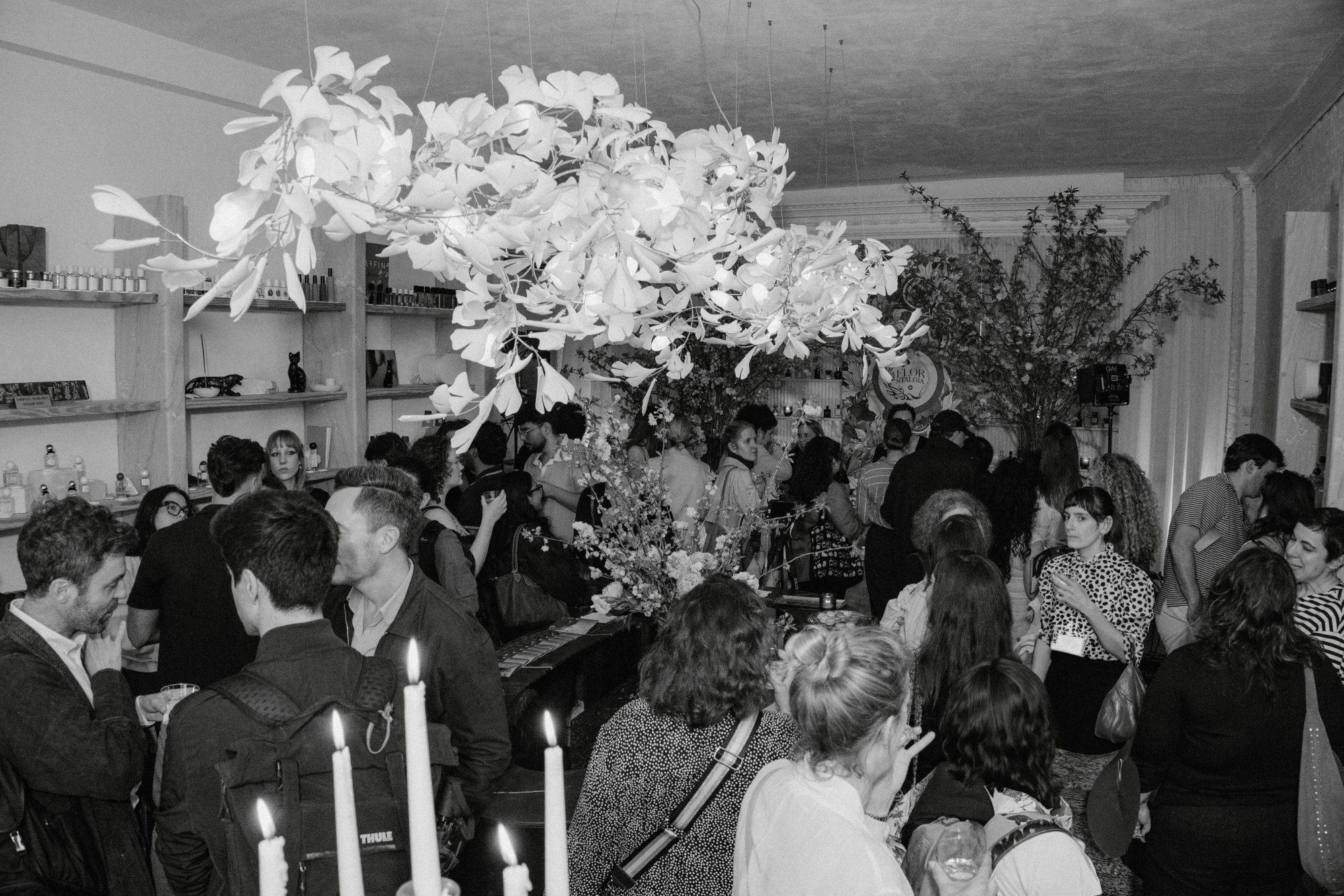 A scene from Stéle's recent "Florstalgia" fragrance exhibit in partnership with Givaudan.