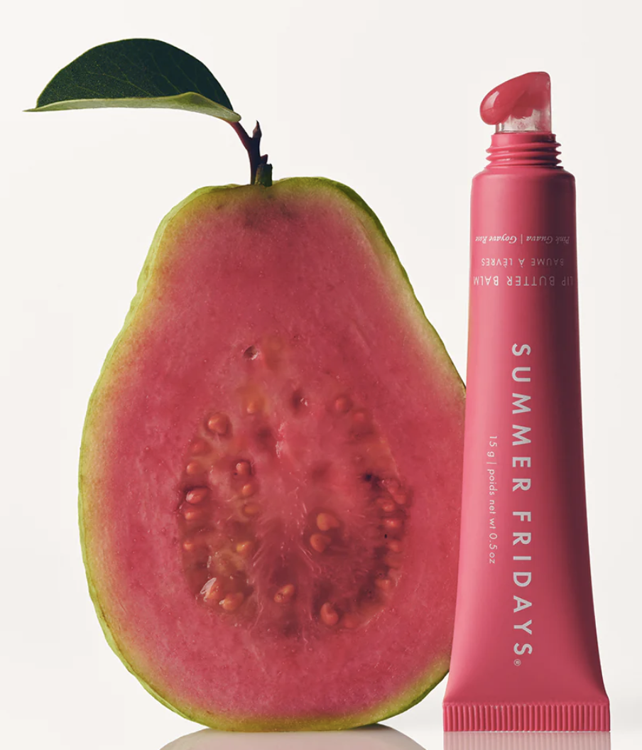 Summer Fridays gauva-scented Lip Butter Balm.